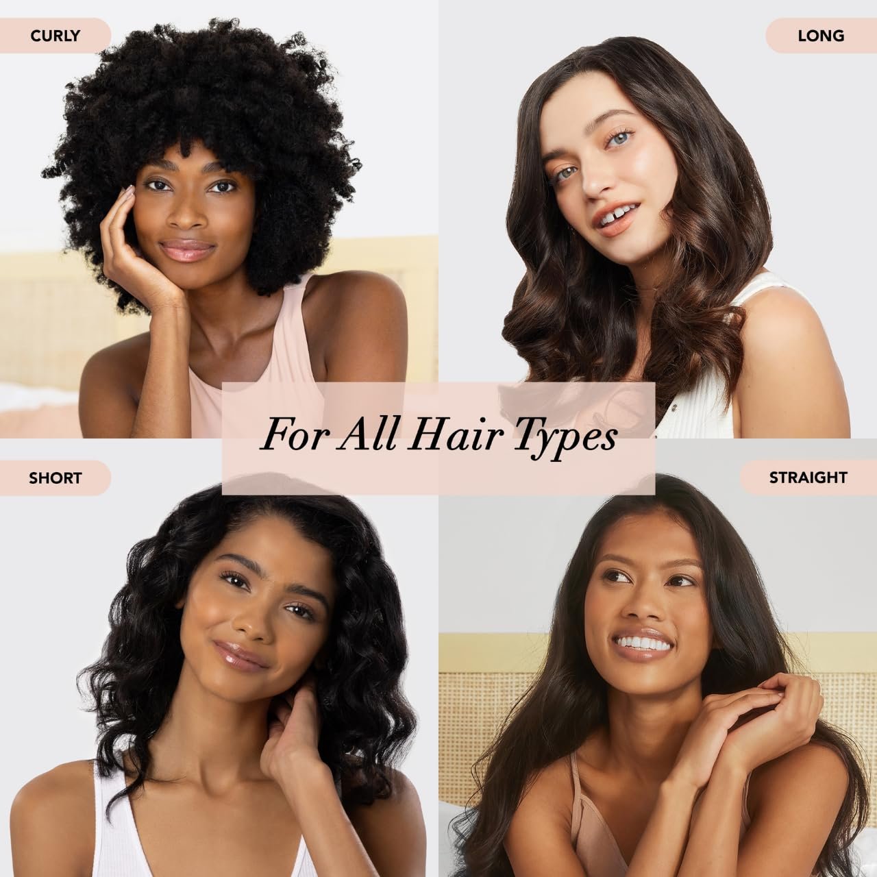 Kitsch Satin Heatless Curling Set - Heatless Hair Curler To Sleep In, Heat Free Curls Overnight for Frizz-Free, Soft Curls - For All Hair Types - Includes Satin Curling Rod & 2 Scrunchies - Charcoal - Image 7