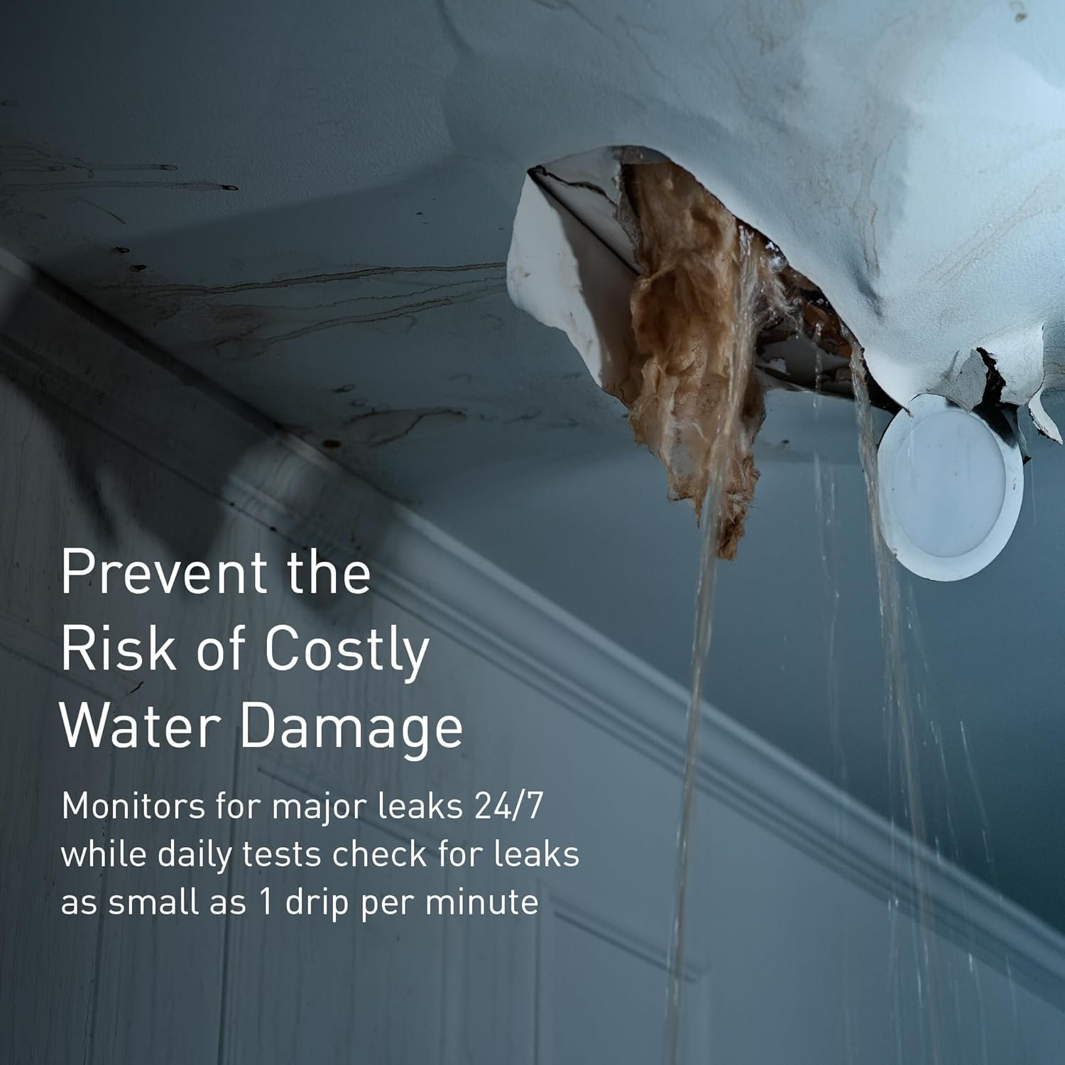 Moen 900-001 Flo Smart Water Monitor and Automatic Shutoff Sensor, Wi-Fi Water Leak Detector for 3/4-Inch Diameter Pipe - Image 6