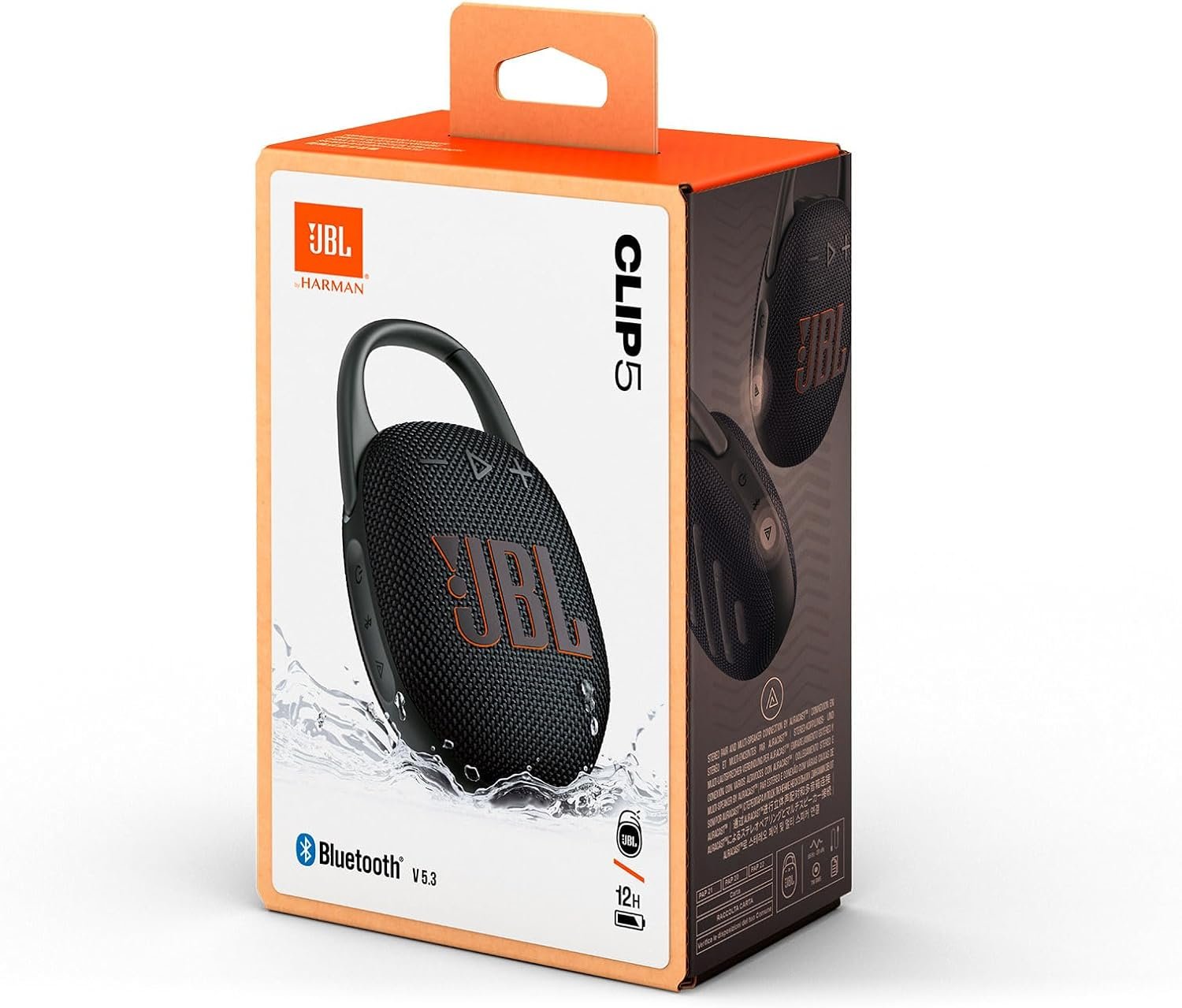 JBL Clip 5 Bluetooth Speaker and divvi! Protective Case - Black - Image 6