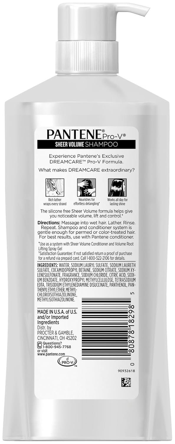 Pantene Pro-V Sheer Volume Shampoo, 25 Fl Oz - Image 3
