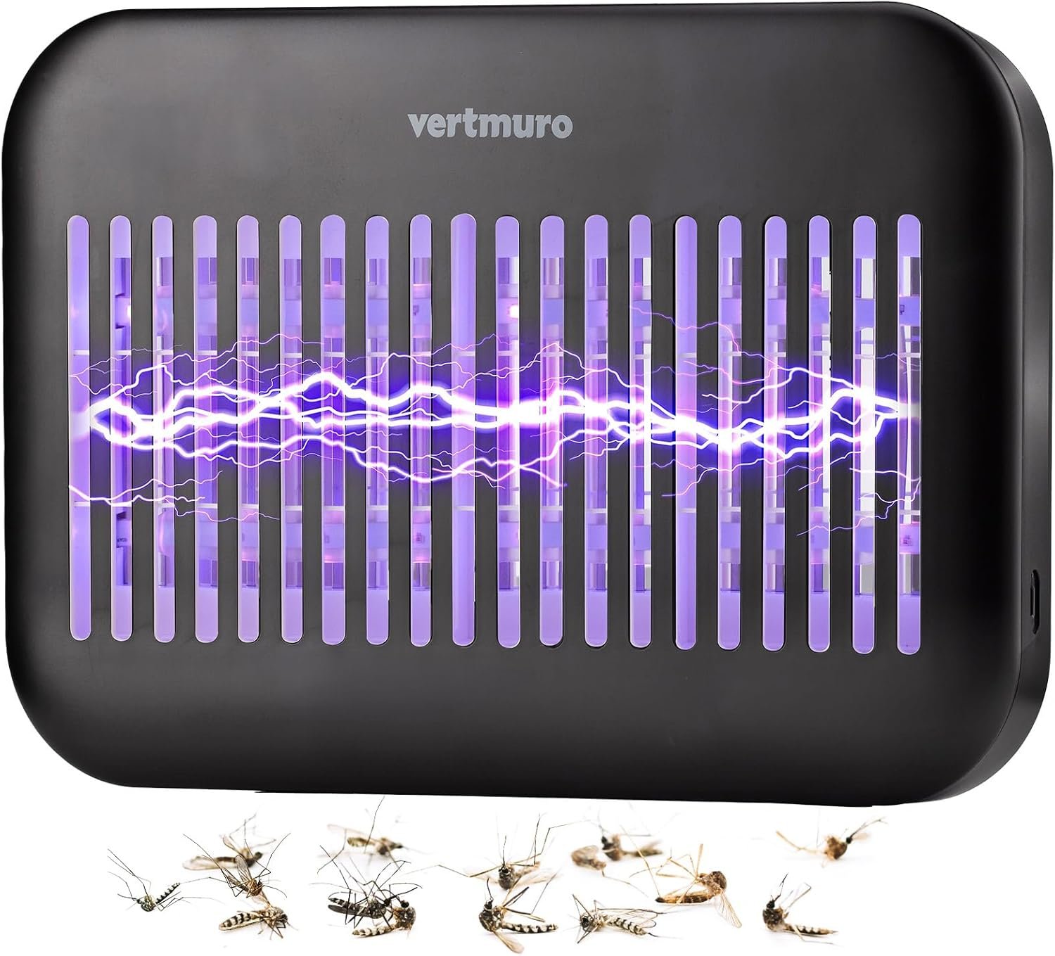 Bug Zapper Indoor, Powerful Mosquito Zapper Indoor with Removable Tray, Fly Trap Portable for Home, Kitchen, Bedroom, Black - Image 2