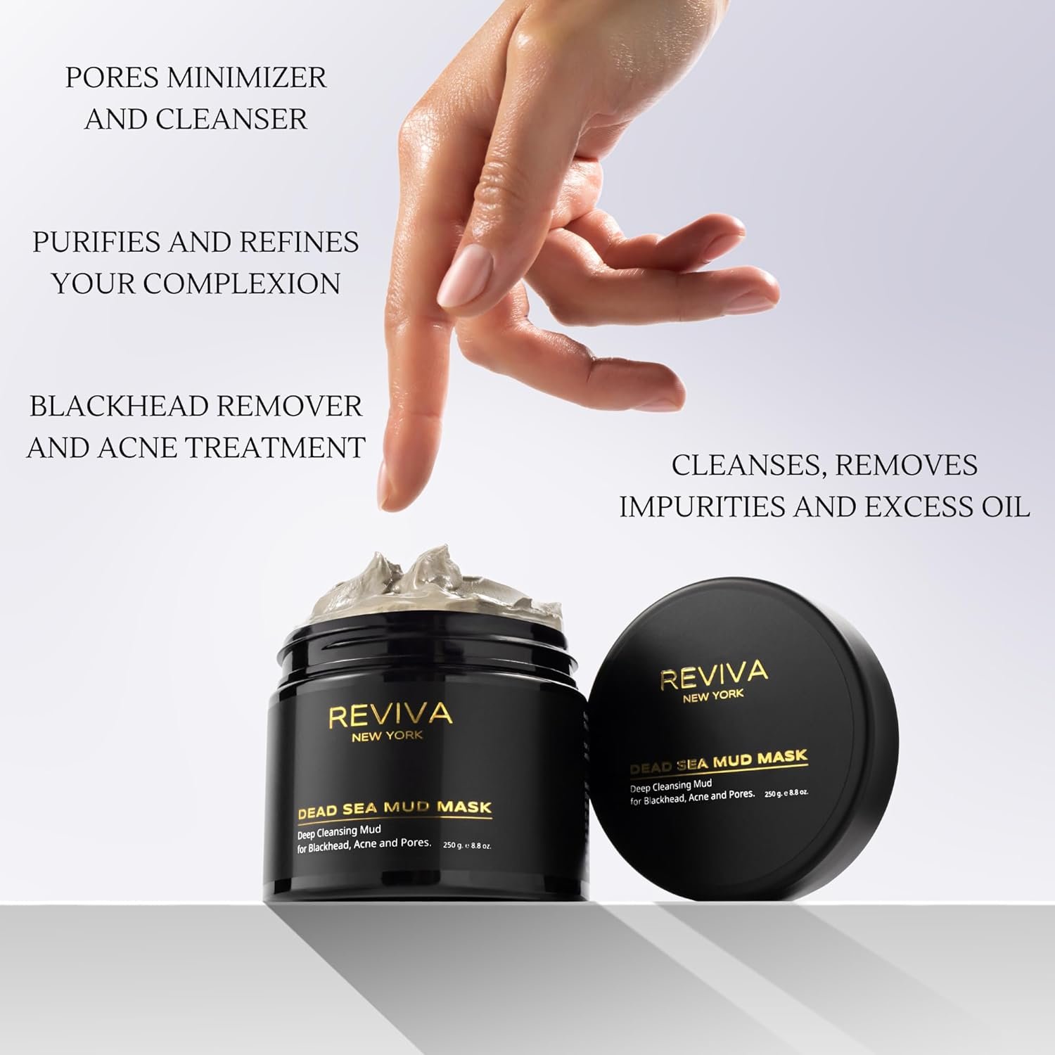 Dead Sea Mud Mask for Face and Body - Clay Mask for Blackhead Remover, Acne Treatment and Pore Minimizer - Organic Clay Mask for Men & Women - Deep Cleansing Recovery Mud Mask for Skincare - Image 4