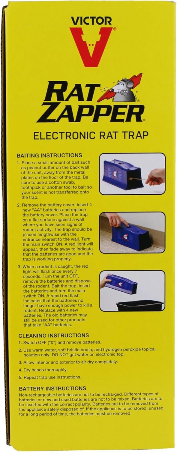 Classic RZC001-4 Indoor Electronic Mouse and Rat Trap - 1 Electric Trap - Image 15
