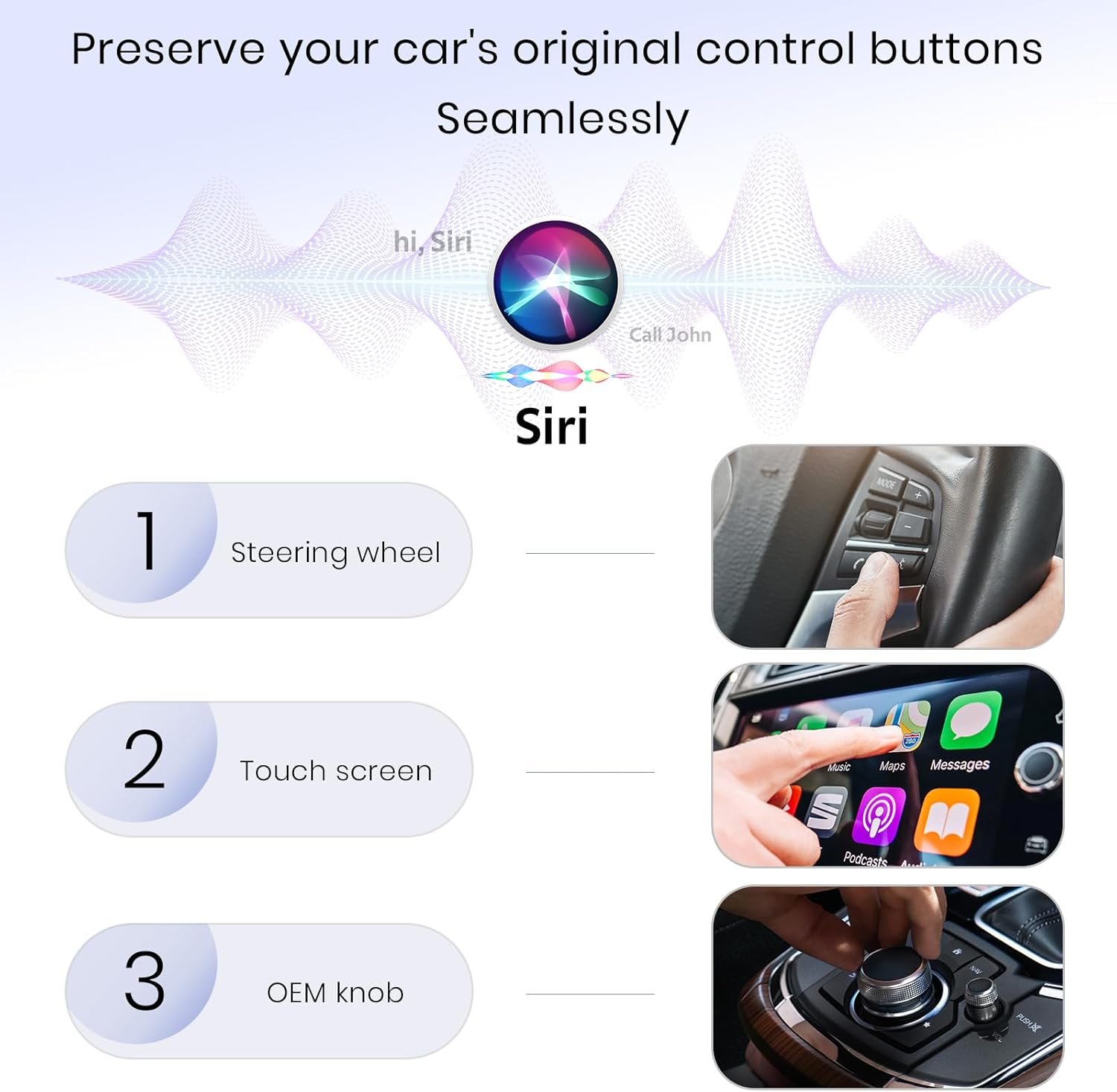 Wireless CarPlay Adapter for iPhone, Convert Wired to Wireless Apple CarPlay Adapter, Mini Size with Extension Cable USB & USB-C/Type-C, Stable Control & No Delay, Black - Image 7