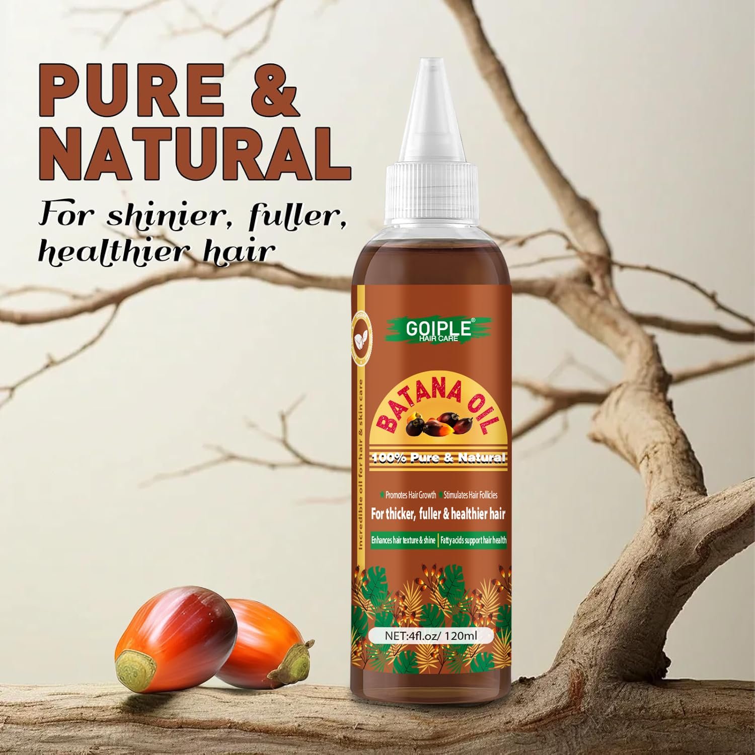 100% Pure Batana Oil for Hair Growth Organic Hair Growth Oil Hair oil Natural Raw Batana Oil for Hair Growth & Thicker & Stronger Hair (1pc batana oil) - Image 5