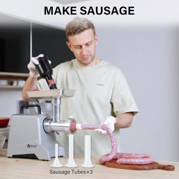 #12 Electric Meat Grinder, 575 Watt Aluminum Housing, Heavy Duty Meat Mincer, Sausage Stuffer Maker, Ideal for Regular Use,Black - Image 8