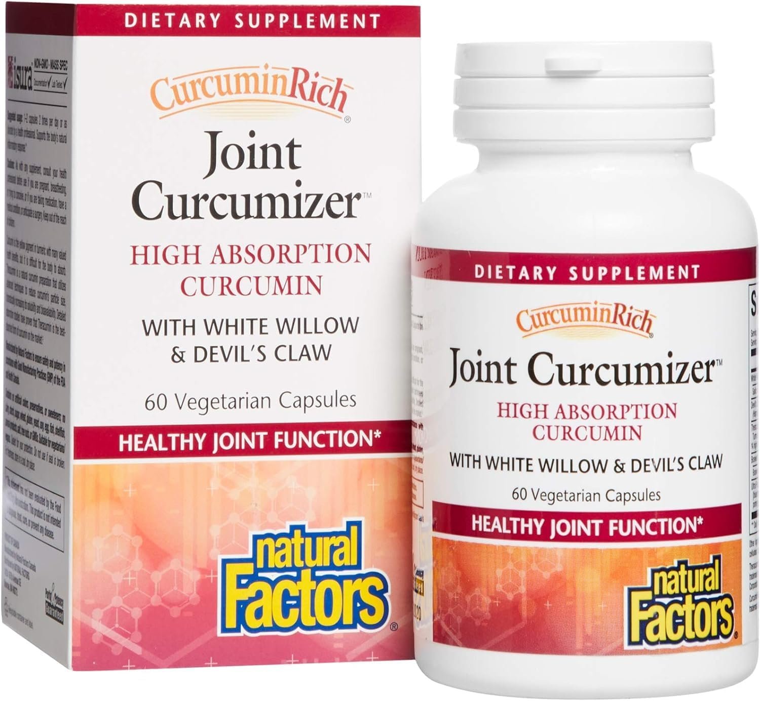 CurcuminRich Joint Curcumizer by Natural Factors, Support Healthy Joints, Heart and Natural Inflammatory Response with White Willow, 60 capsules (30 servings) - Image 2