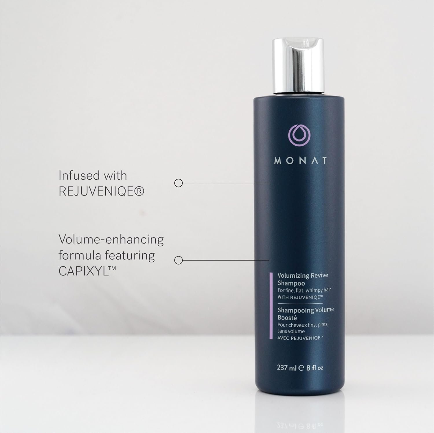 MONAT Volumizing Revive Shampoo Infused w/Rejuveniqe - Weightless Hair Shampoo adds Volume & Softness to Fine & Medium Hair w/Pea Extract & Vegan UV Protectant - Net Wt. 237 ml ℮ 8 fl. oz. - Image 4