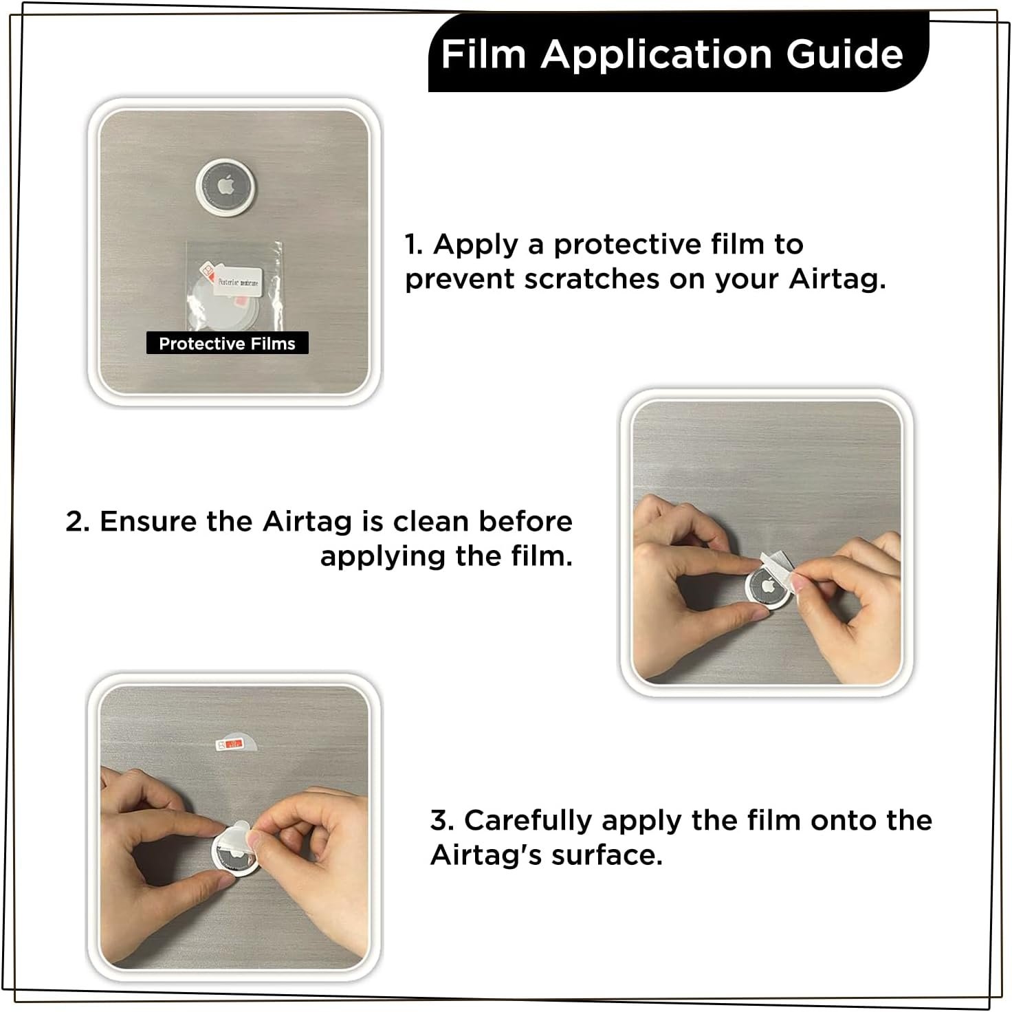 Apple Airtag 8 Pack - Washable, Stylish 4 Leather & 4 Silicone Premium Holders with Protective Films | AirTag Holder Keychain for Easy Attachment | Airtag Cases for Ultimate Style and Protection - Image 8