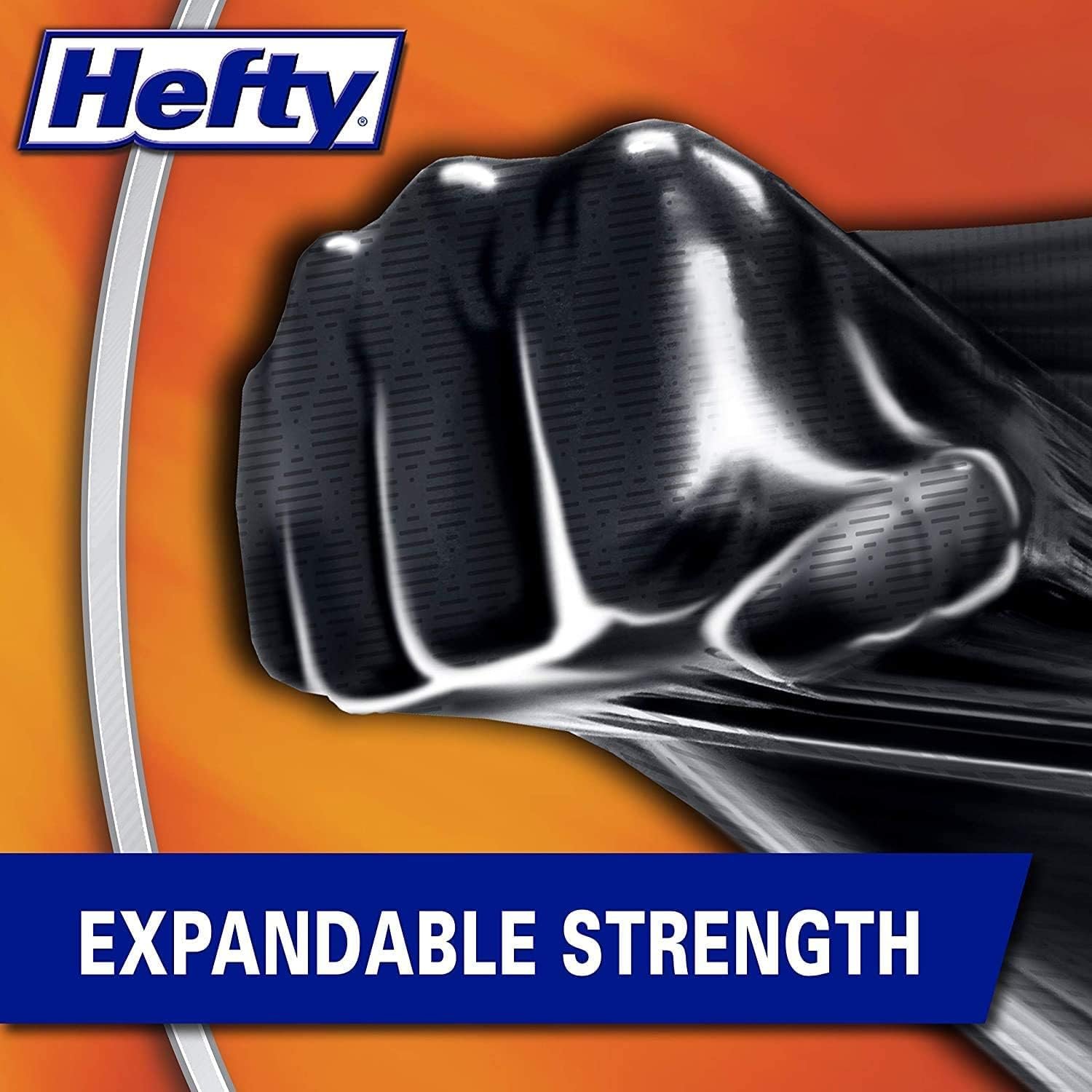 Hefty Ultra Strong Multipurpose Trash Bags, Black Large Flexible Bags with Drawstring, White Pine Breeze Scent, 30 Gallon Bags, 25 CT Bags Per Pack (Pack of 4) - Image 5
