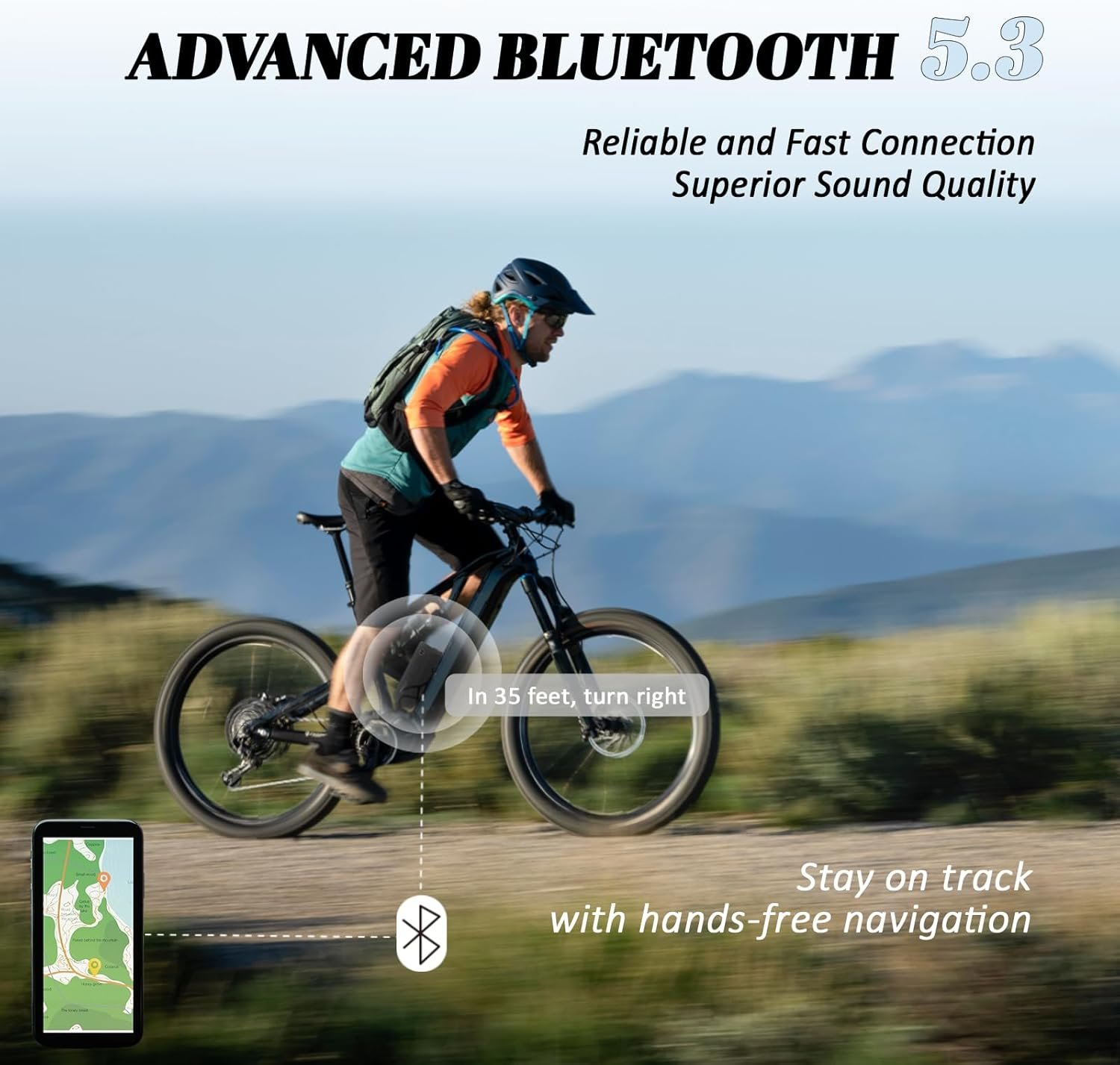 Portable Bluetooth Speaker for Bike, 20W Deep Bass Sound, IPX6 Waterproof Bike Speaker with Speaker Mount, 15 Hrs Battery Wireless Bicycle Speaker for Outdoor Riding, Hiking, Camping, Golfing - Image 5