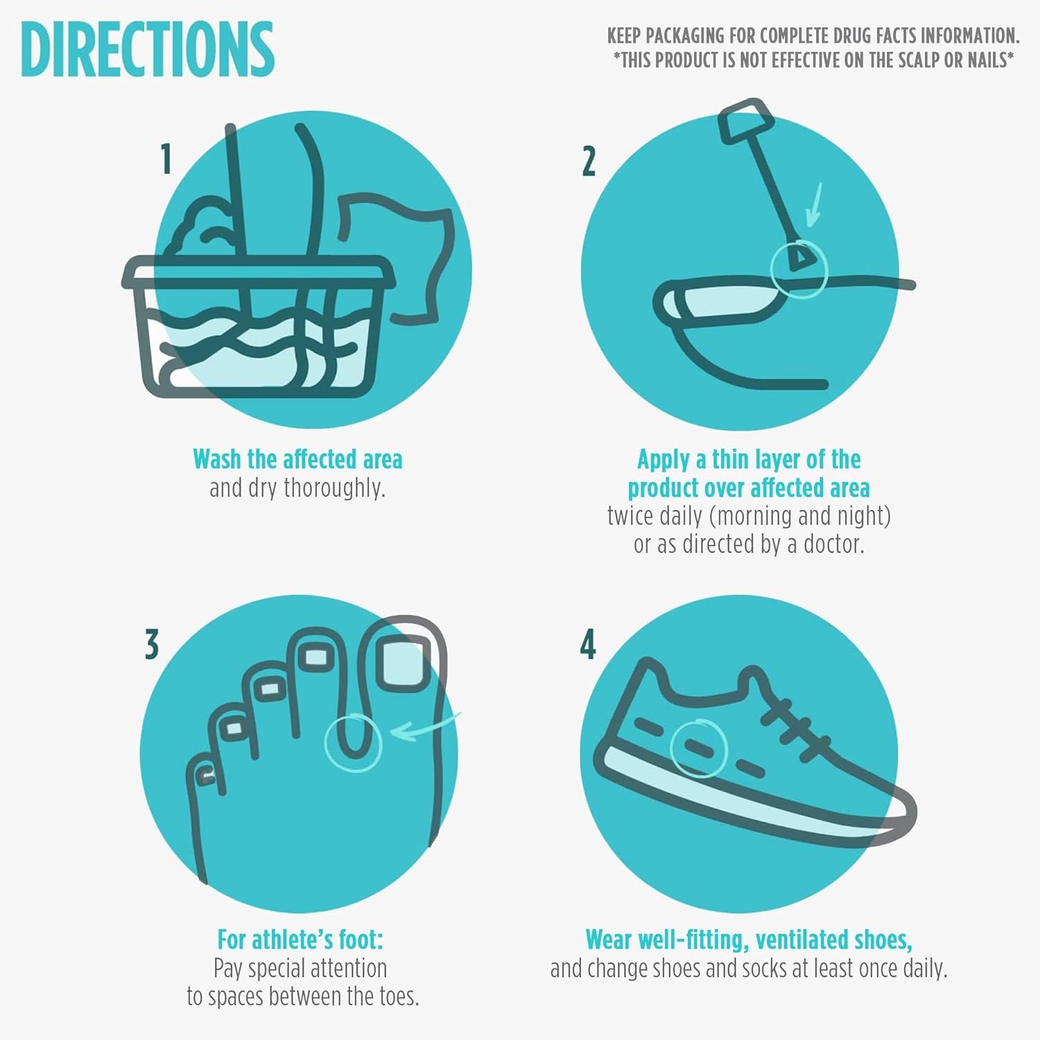 Comfort Zone Max Strength Anti-Fungal Liquid for Toenails, Brush Applicator, Tolnaftate 1%, 1 Fl Oz - Image 5