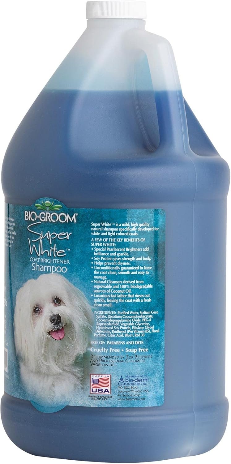 Bio-Groom Super Whitening Dog Shampoo – Whitening Pet Shampoo, Dog Bathing Supplies, Puppy Wash, Dog Grooming Supplies, Cruelty-Free – 1 Gallon - Image 4