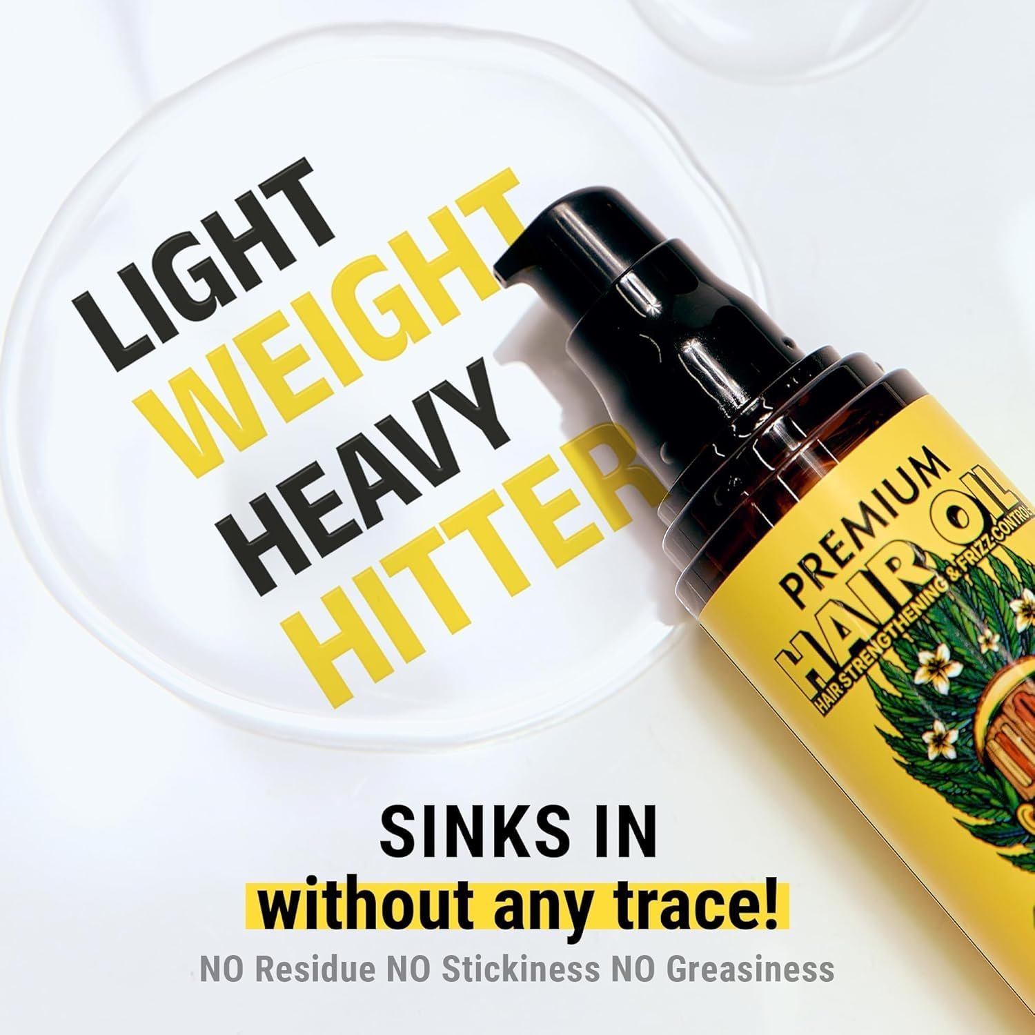 MEDIALL Intensive Hair Oil Serum for Frizzy & Damaged Hair |Hair Regrowth Tonic | Hydrating & Moisturizing Hair Growth Serum w/Coconut, Argan, Avocado, Camellia Seed & Olive Oils (1.85 fl oz) - Image 4