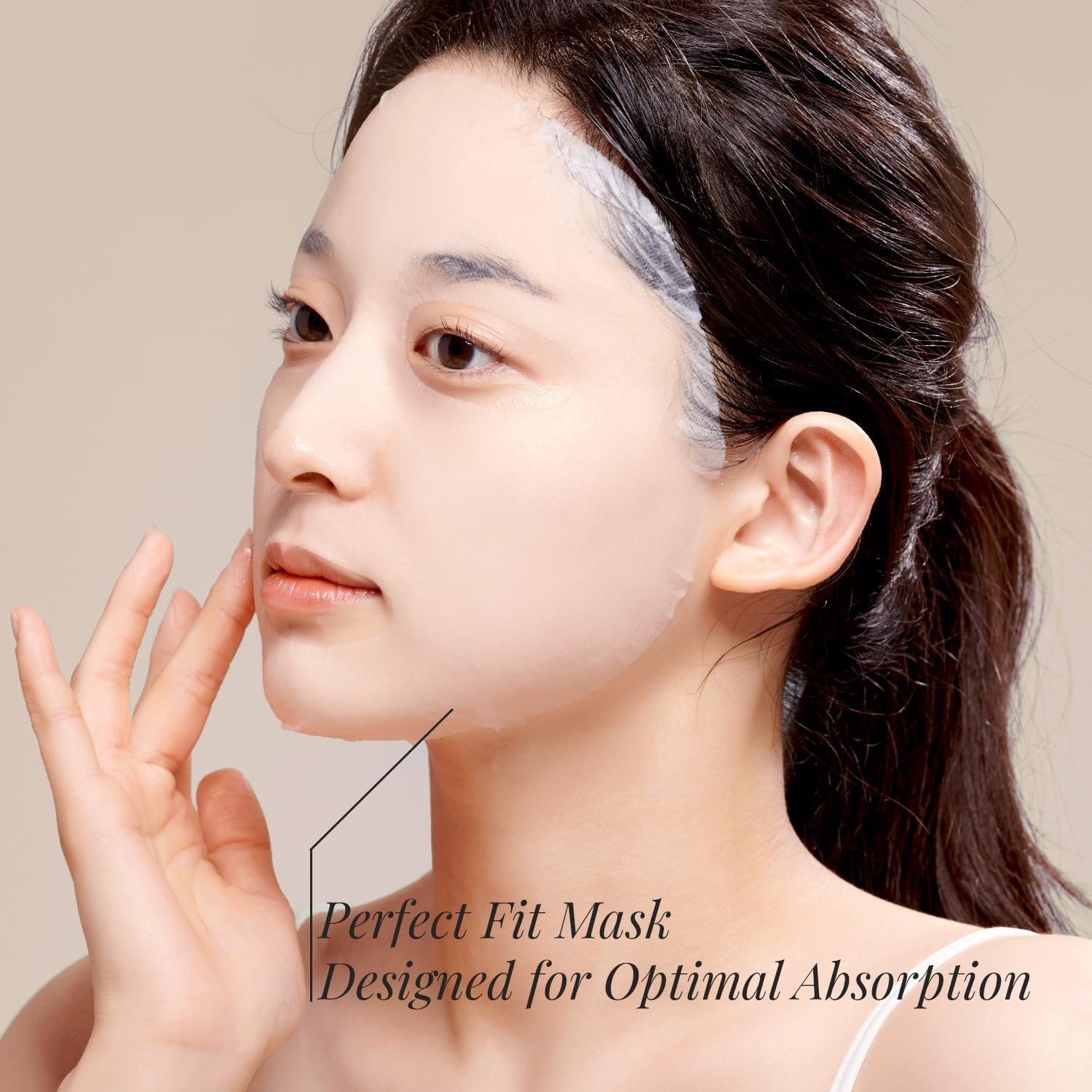 Moisturizing Anti-aging Snail Mucin Face Masks 10 EA, with Collagen, Niacinamide 2%, Squalane, Face Masks for Dry, Sensitive Skin, Travel Essentials, Self Care, Korean Skincare - Image 7