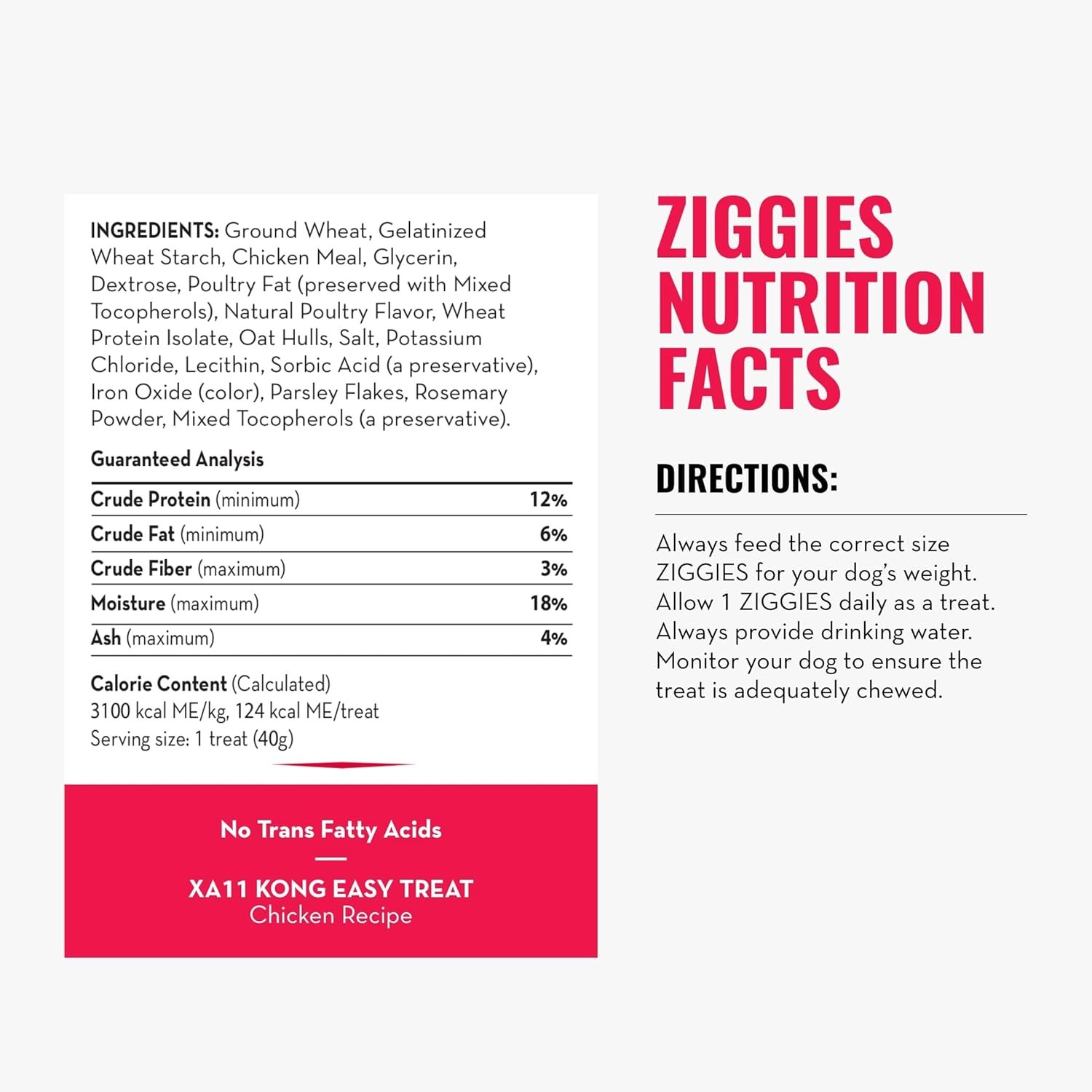 KONG Classic Toy & Ziggies Treats Combo Pack - Durable Chew Toy for Dogs - with Ziggies Chicken-Flavored Treats - Dog Accessories for Fun & Health - for Large Dogs - Image 5