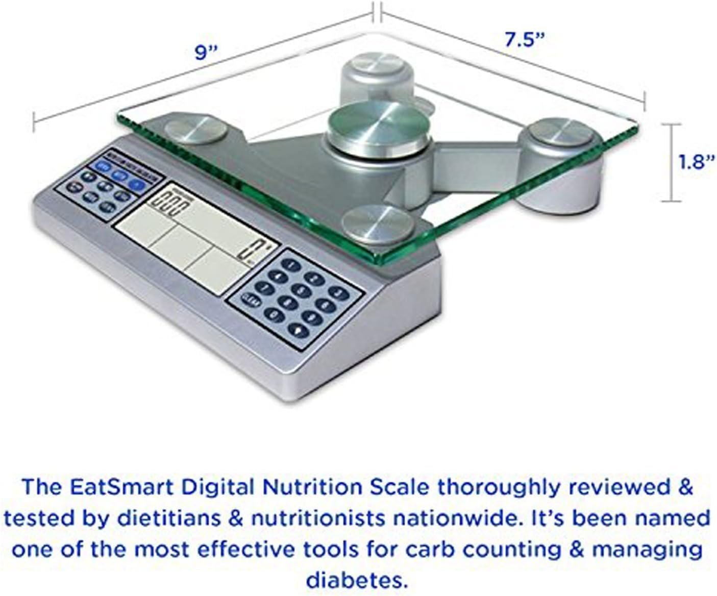 Eat Smart Digital Nutrition Food Scale with Professional Food and Nutrient Calculator - Image 6