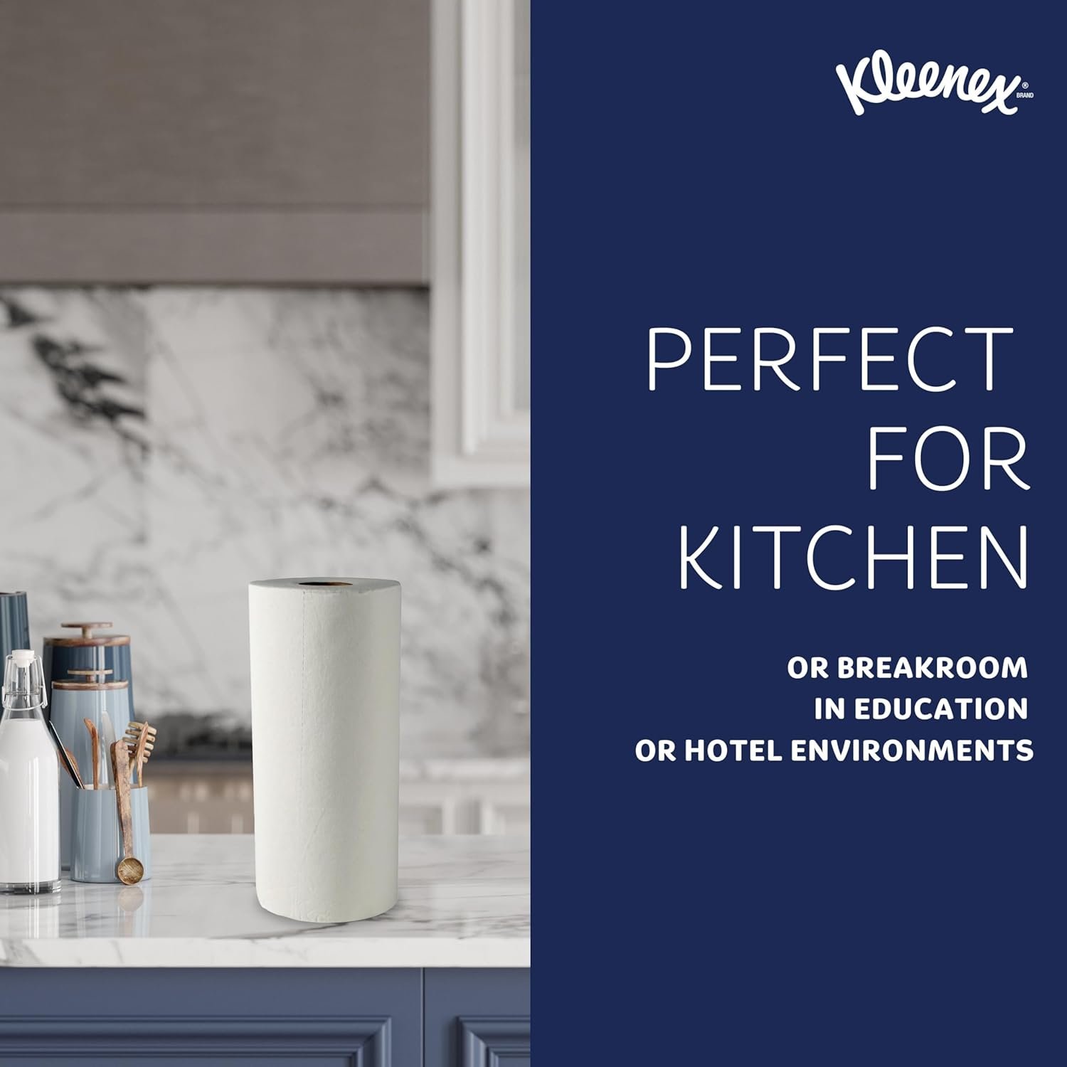 Kleenex® Premier Kitchen Paper Towels (13964), Cloth-Like Softness, White, (24 Rolls/Case, 70 Sheets/Roll, 1,680 Sheets/Case) - Image 9