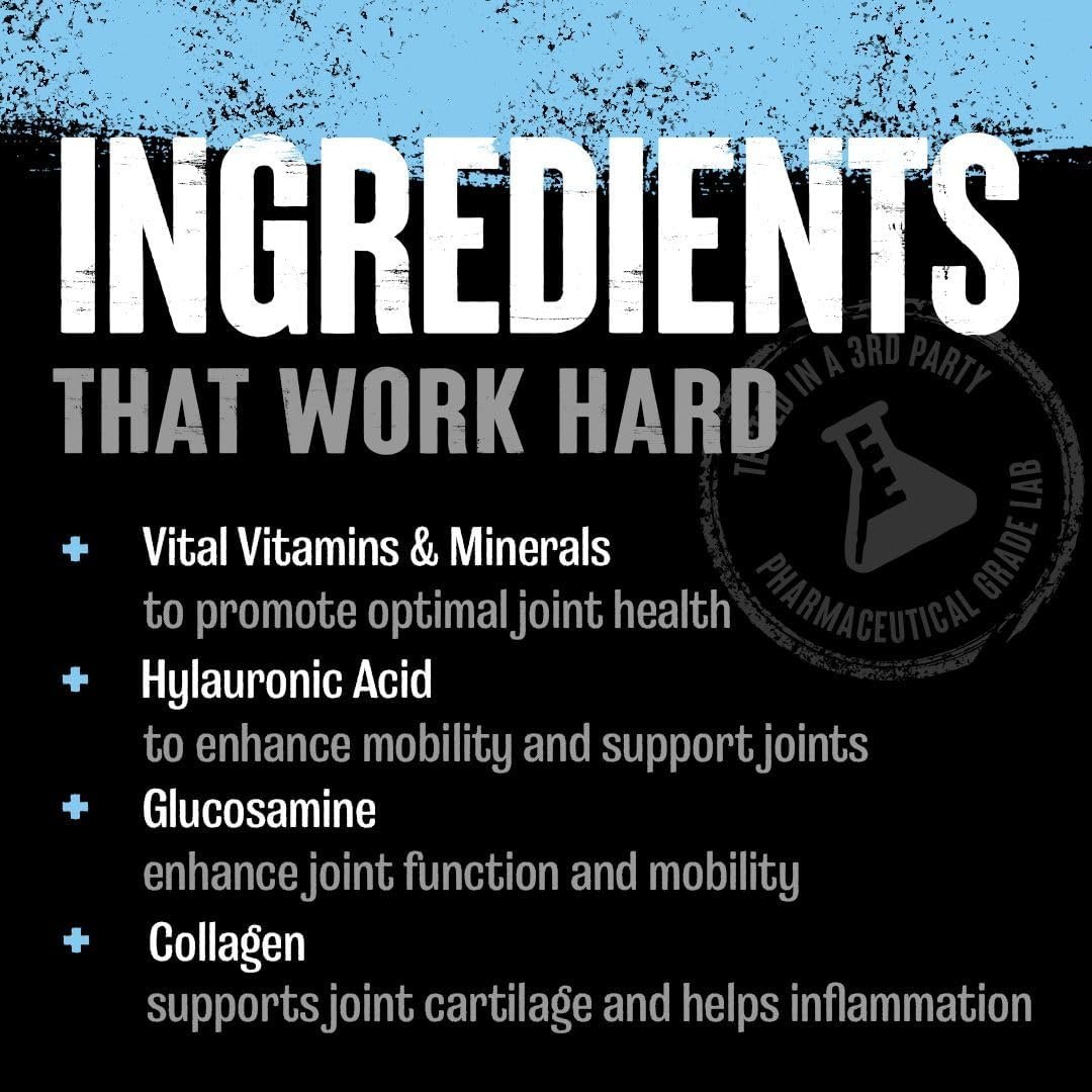 Animal Flex Powder - Joint Support Supplement for Pain Relief, Repair and Restore Muscles with Turmeric, Glucosamine, Chondroitin, MSM, Collagen and Boswellia, Great Tasting Cherry Flavor, 30 Scoops - Image 6