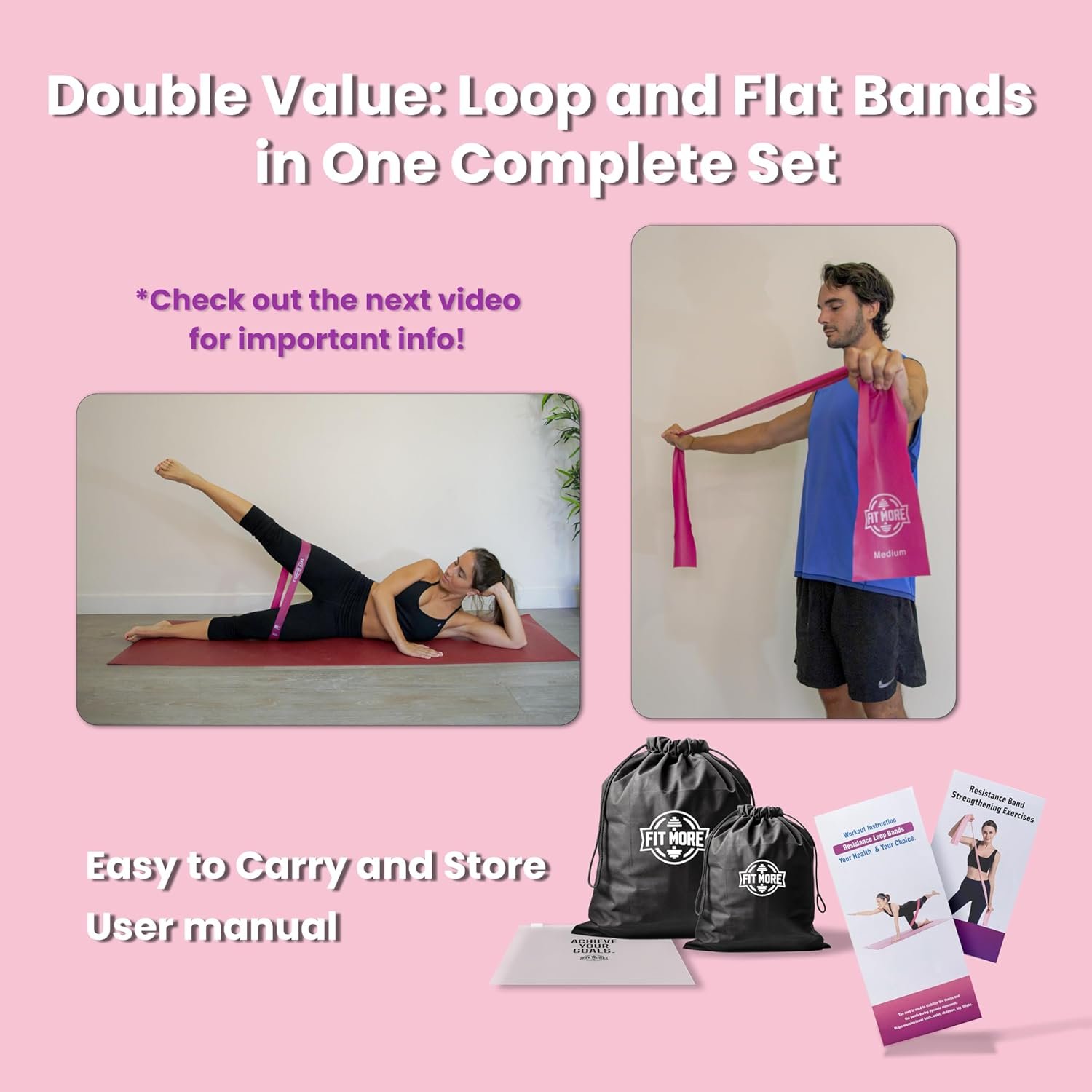 Resistance Bands for Working Out, Set of Elastic Bands for Exercise, Physical Therapy, Strength Training, Pilates, Fitness, Yoga, and Home Workouts, Bandas de Resistencia para Hacer Ejercicio - Image 7