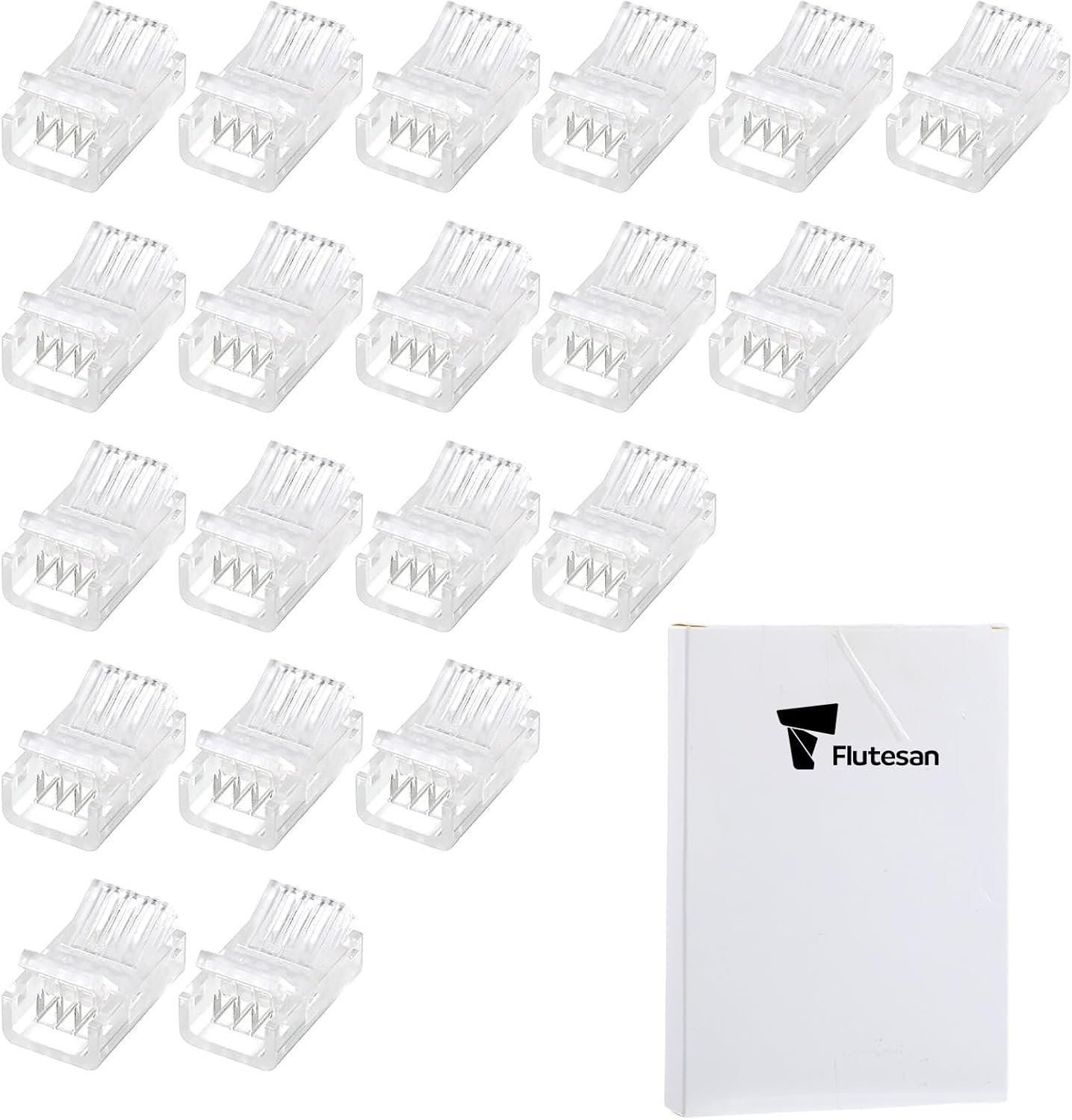 Flutesan 20 Pcs 4 Pin 10 mm LED Strip Connector RGB LED Strip Lights Waterproof Adapter Connectors 22 AWG Wires Connector for Strip Light Unwired Gapless Track Connector 5v 12v 24v - Image 8