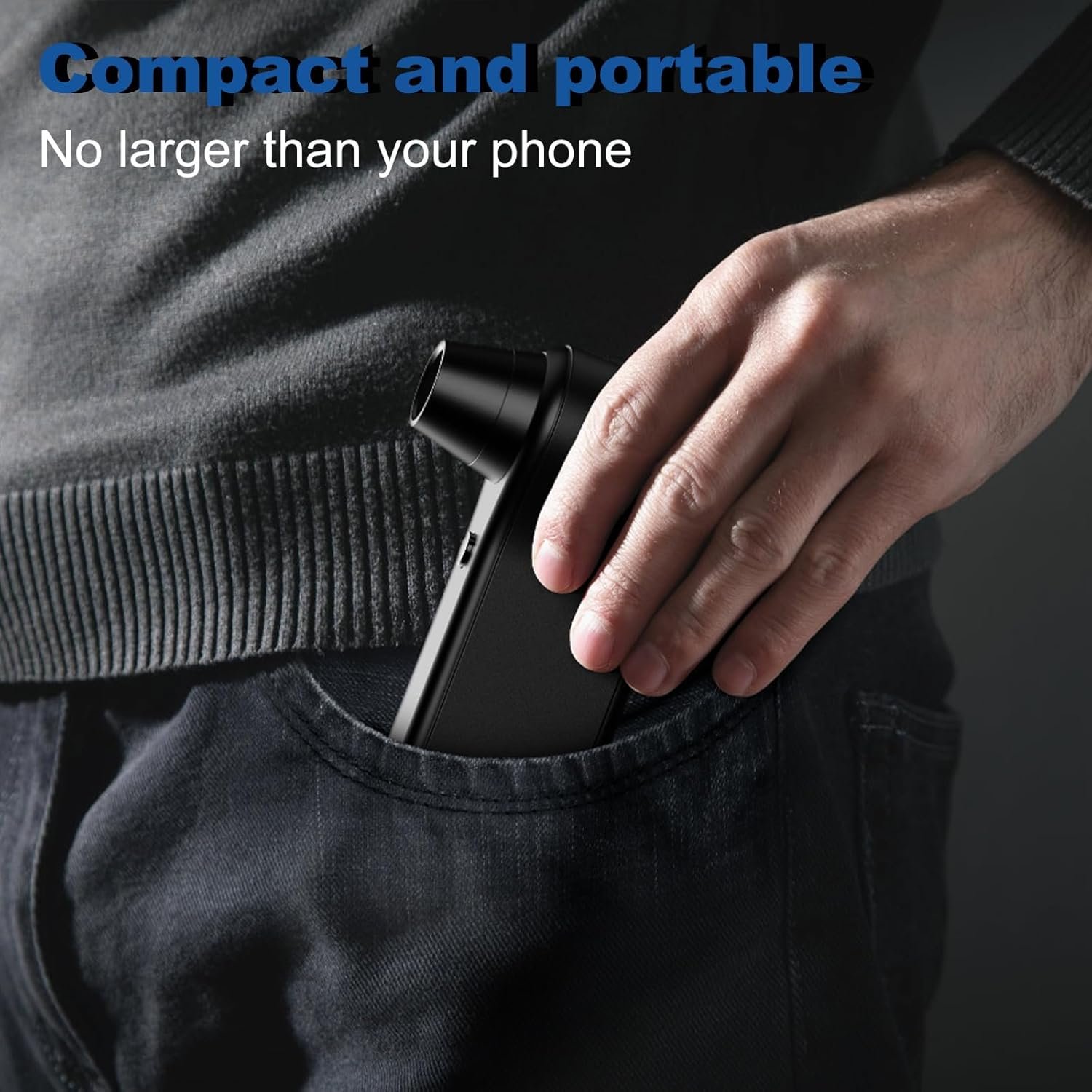 Cordless Alloy Electric Air Duster, 65m/s Wind Speed Super Power Turbo Fan, 4 Gear Adjustable Compressed Air Duster SCTF-001, Black - Image 6