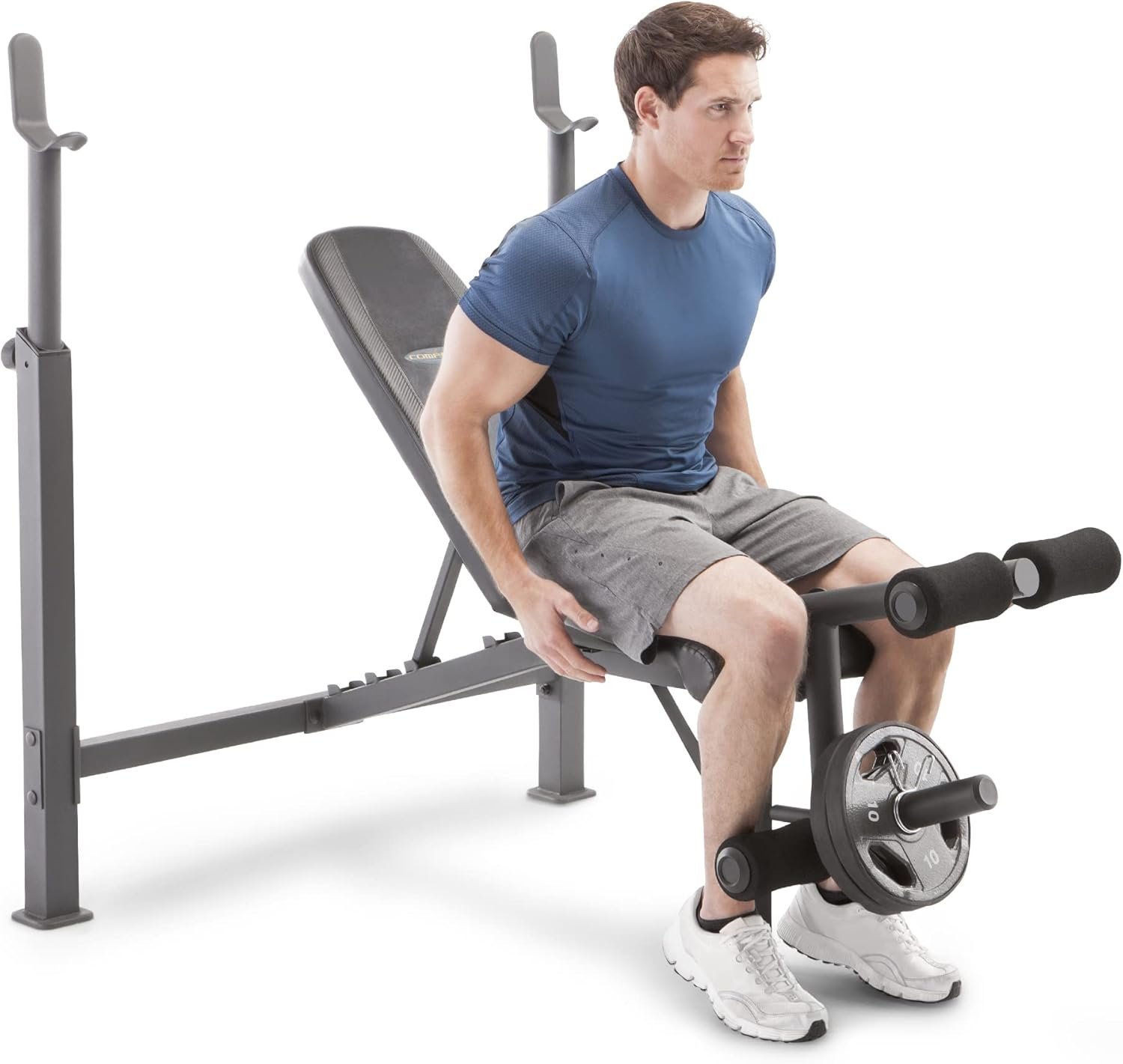 Marcy Competitor Adjustable Olympic Weight Bench with Leg Developer for Weight Lifting and Strength Training CB-729, Black - Image 2