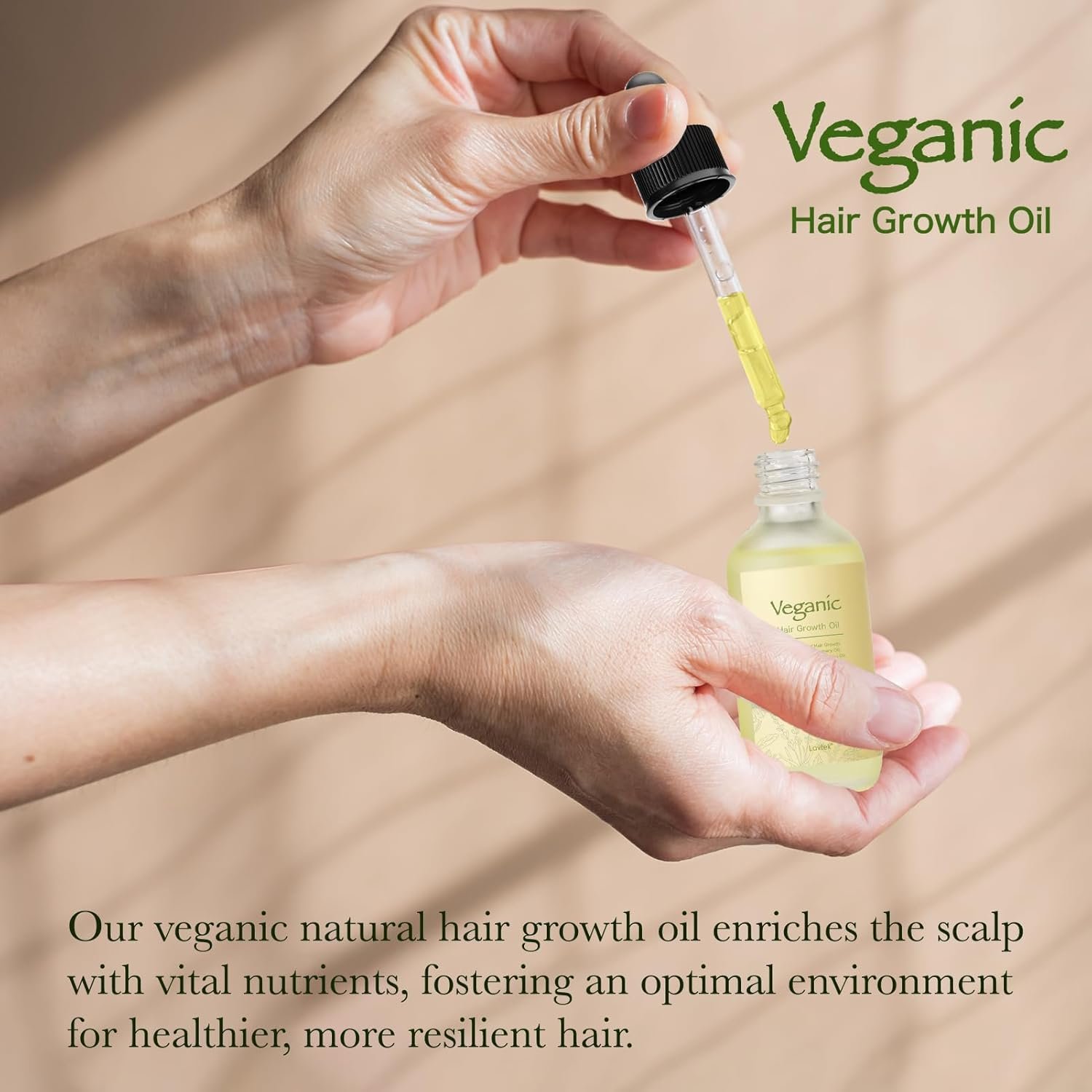 Veganic Natural Hair Growth Oil Kit, Veganic Hair Growth Oil Kit with Rosemary Oil, Castor Oil, Argan Oil, Raw Batana Oil, Veganic Hair Oil for Hair Growth 2pcs. - Image 4