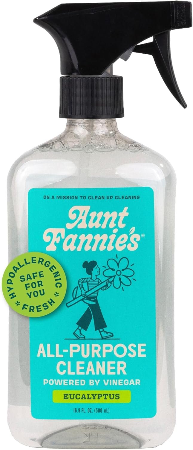 Aunt Fannie's All Purpose Cleaning Vinegar, Multisurface Spray Cleaner, 16.9 Ounces, Eucalyptus Scent (Pack of 1), Packaging May Vary - Image 2