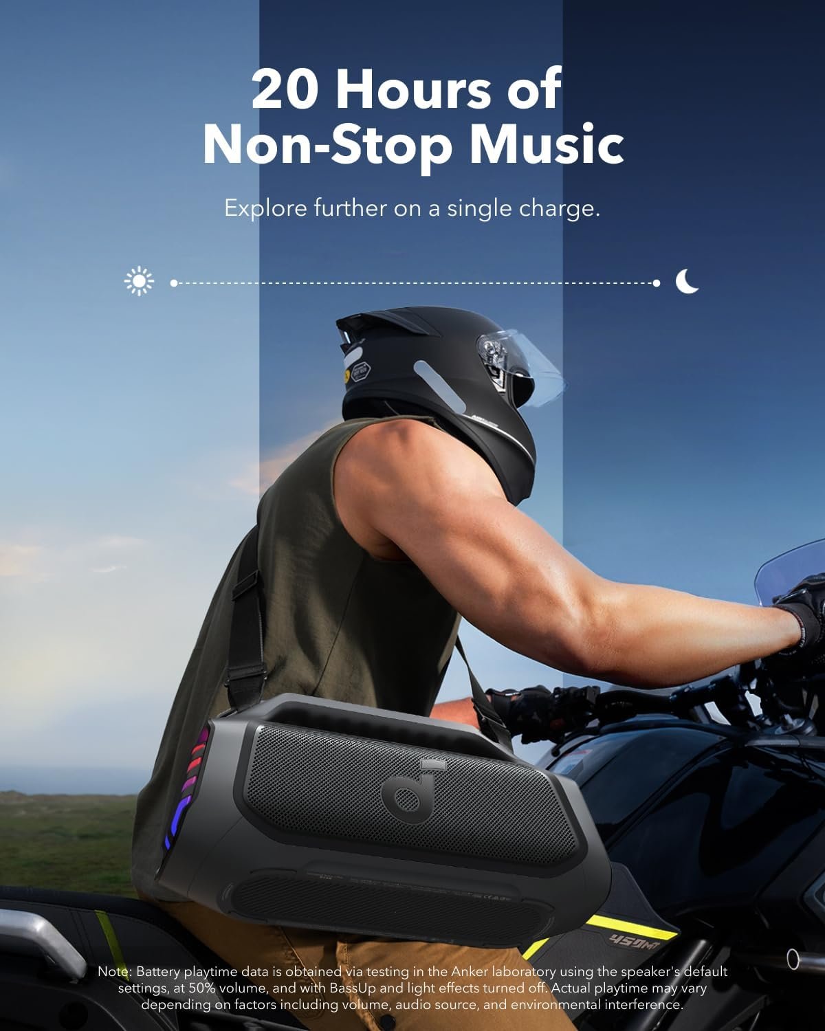 Anker Soundcore Boom 2 Plus Outdoor Speaker, 140W, 2+2 Channel, BassUp 2.0, 20H, Fast Charge,RGB Lights,Power Bank Soundcore Mini, Super-Portable Bluetooth Speaker with FM Radio - Image 9