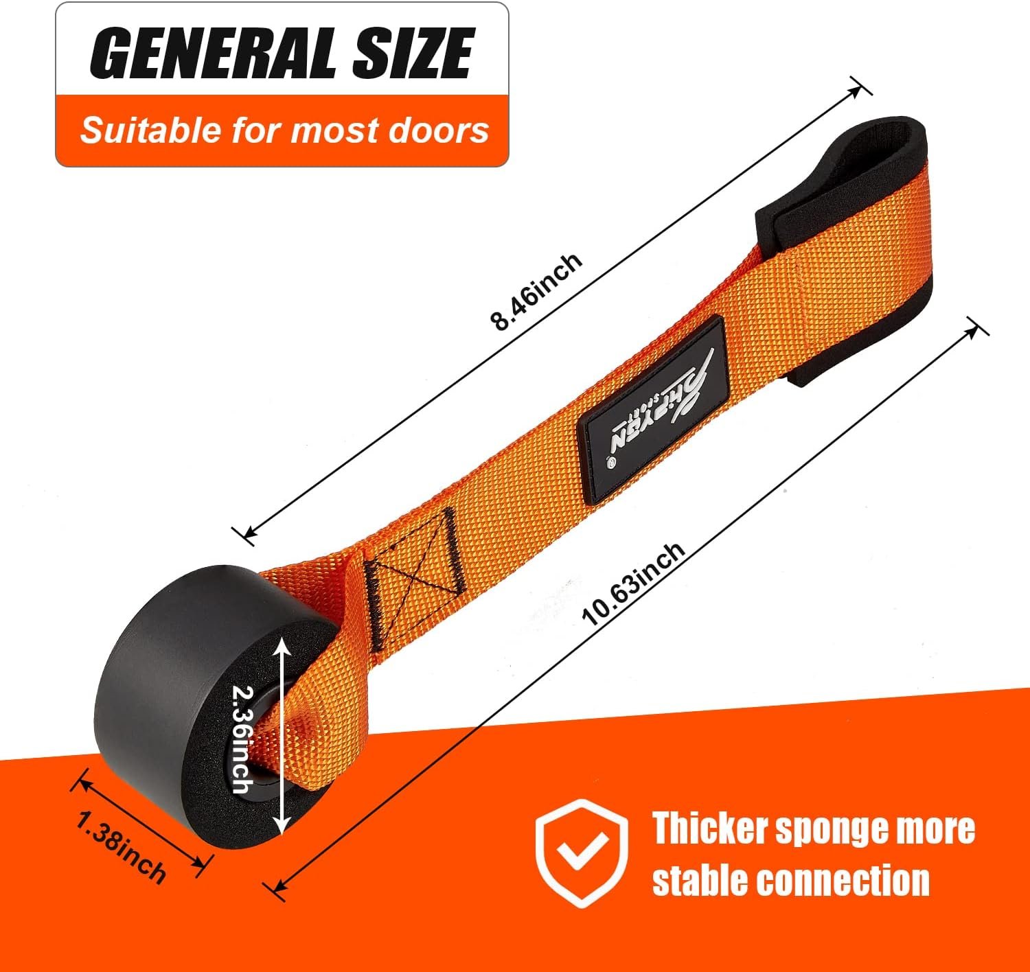 HPYGN Door Anchor for Resistance Bands, Home-Gym Workout Exercise Bands Attachment for Yoga Strap, Physical Therapy Bands and Closed Loop Bands, Heavy Duty door anchor system - Image 8