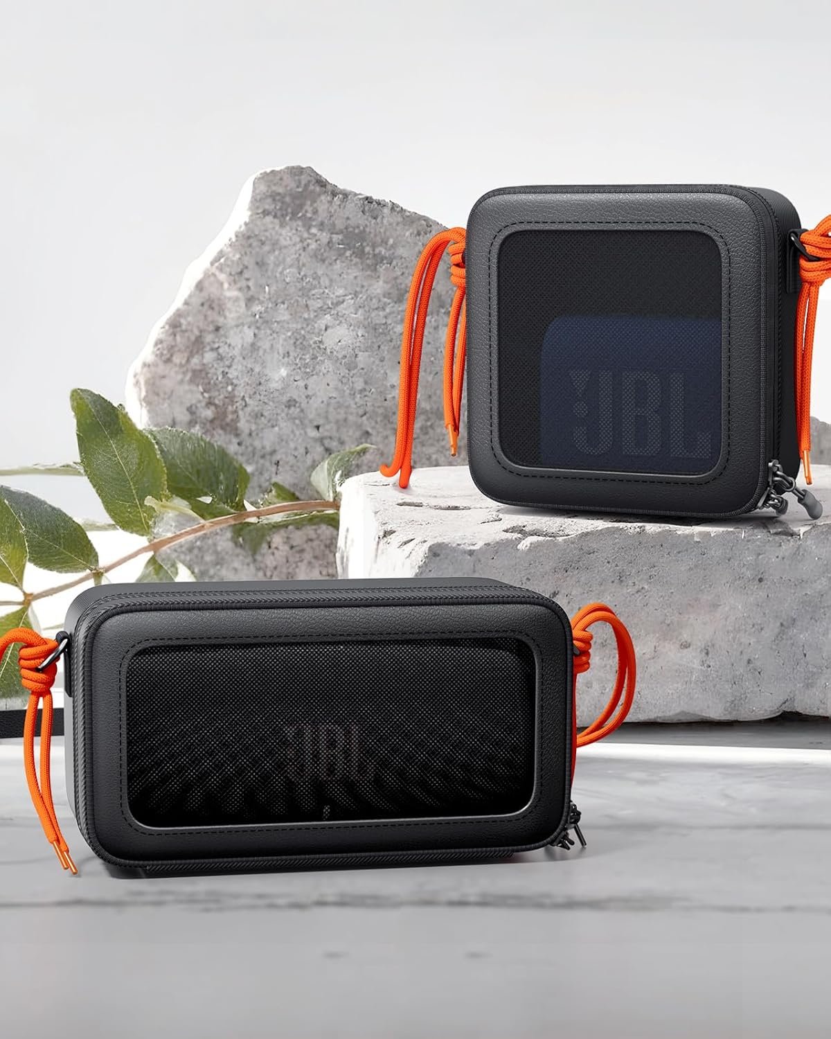 Bluetooth Speaker Universal Case Bag for JBL CHARGE 5/ CHARGE 4/JBL Flip 5 /Flip 6 /Bose SoundLink Flex BolaButty/Anker Soundcore/Soundcore 2/with Adjustable Shoulder Strap (Black) - Image 7