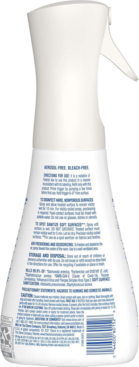 Clorox Disinfecting Mist, Eucalyptus Peppermint, Disinfecting Spray, 16 Fluid Ounces - Image 19