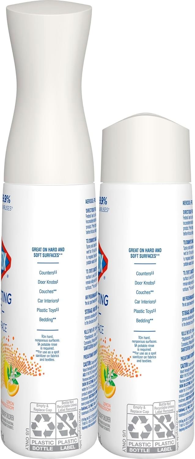 Clorox Disinfecting Mist Sanitizing And Disinfectant Spray, 16 Oz, Lemon And Orange Blossom - Image 6