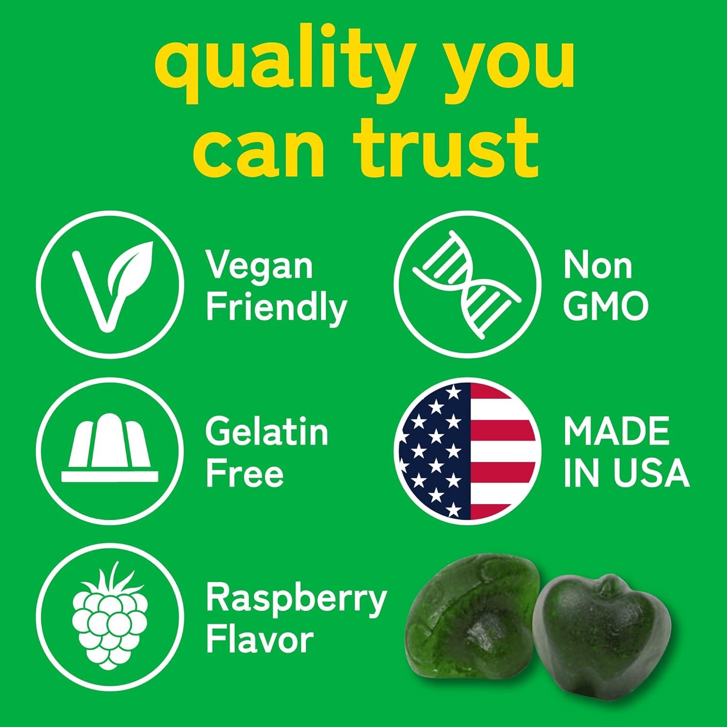 Daily Super Greens Gummies to Boost Energy | with Moringa, Spirulina, Chlorella, Veggies & More | Includes 8 Blends | for Women and Men | Vegan, Non-GMO Supplement | 60 Count - Image 7
