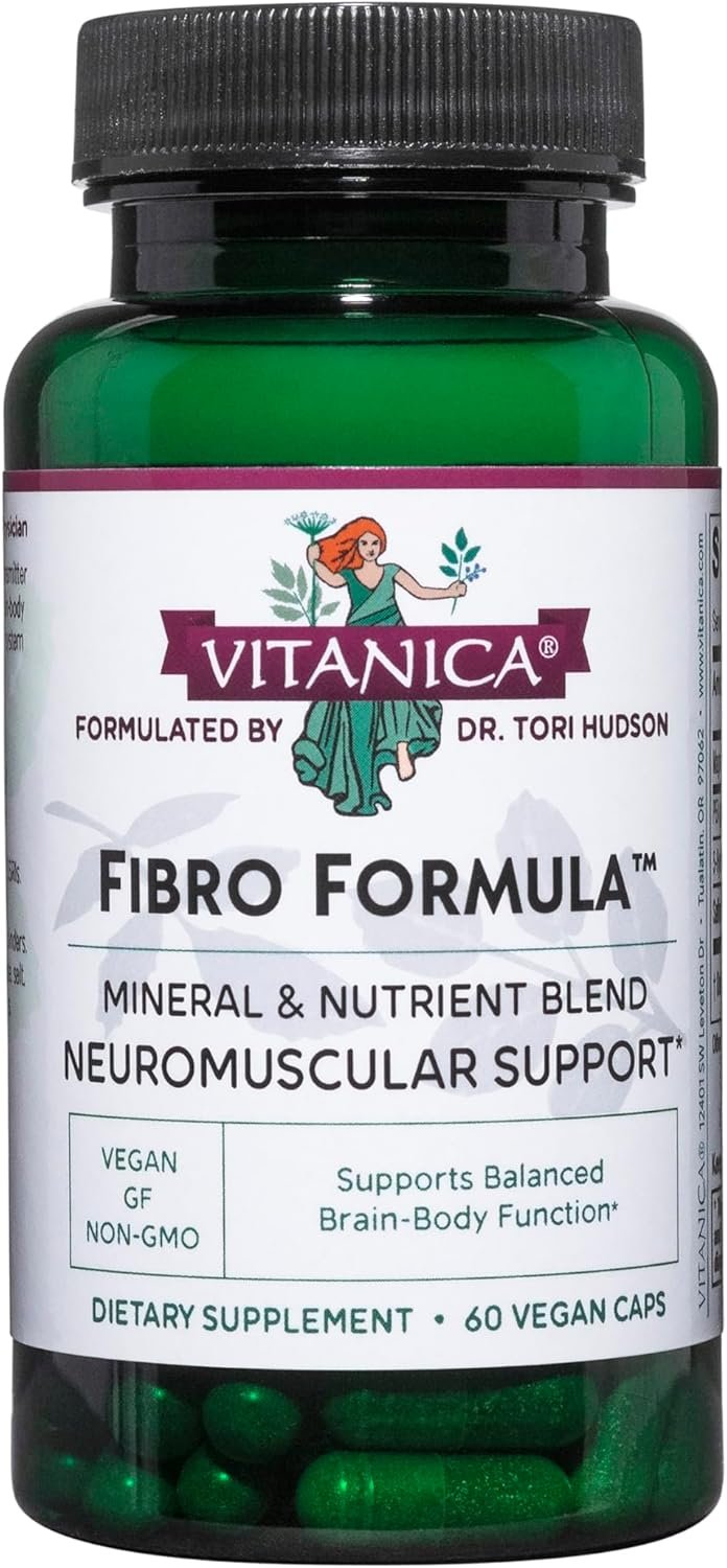 Vitanica Fibro Formula, Fibromyalgia Relief Support, Saffron Extract 60mg, 5 HTP 100mg, Pea 300mg, Dr Formulated Neuro Muscular Support Supplement, Vegan, Non-GMO, 60 Capsules - Image 2