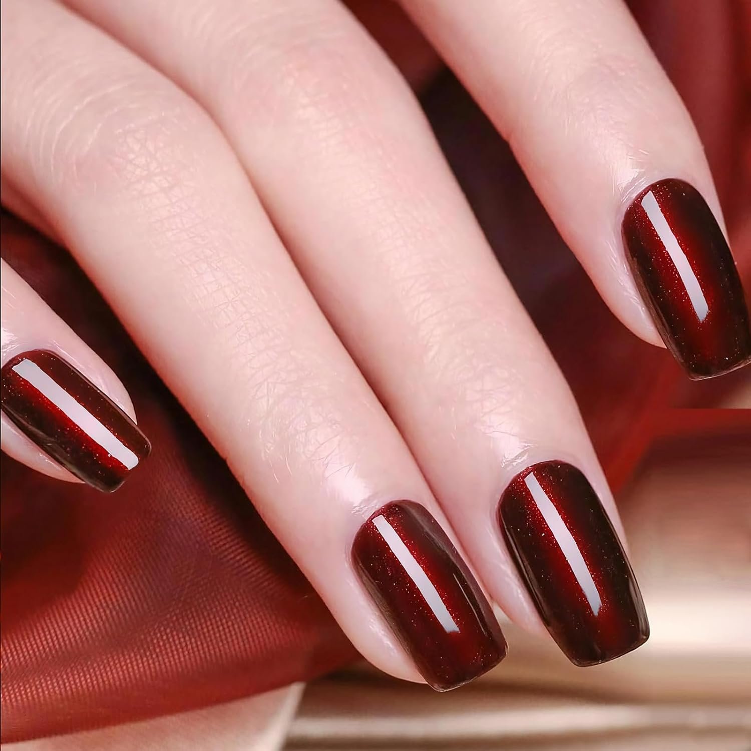 Major Dijit Quick Dry Nail Polish Pearl Wine Red Summer Nail Lacquer for Nail Art Regular Nail Polish 0.41 fl oz. - Image 3