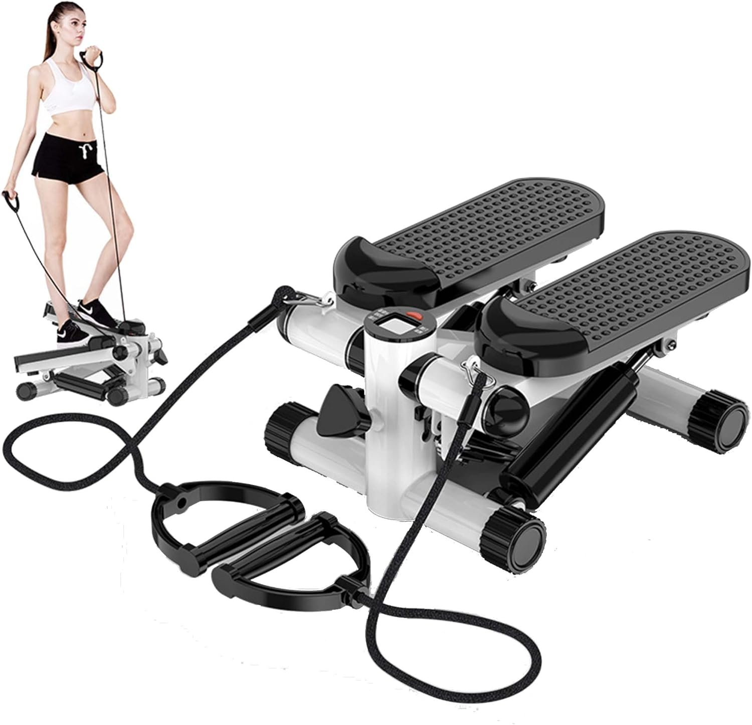 Steppers for Exercise at Home,Stair Stepper,Mini Steppers for Exercise at Home with Resistance Band,Stair Stepper for Home,Exercise Home Workout Equipment for Full Body Workout - Image 2