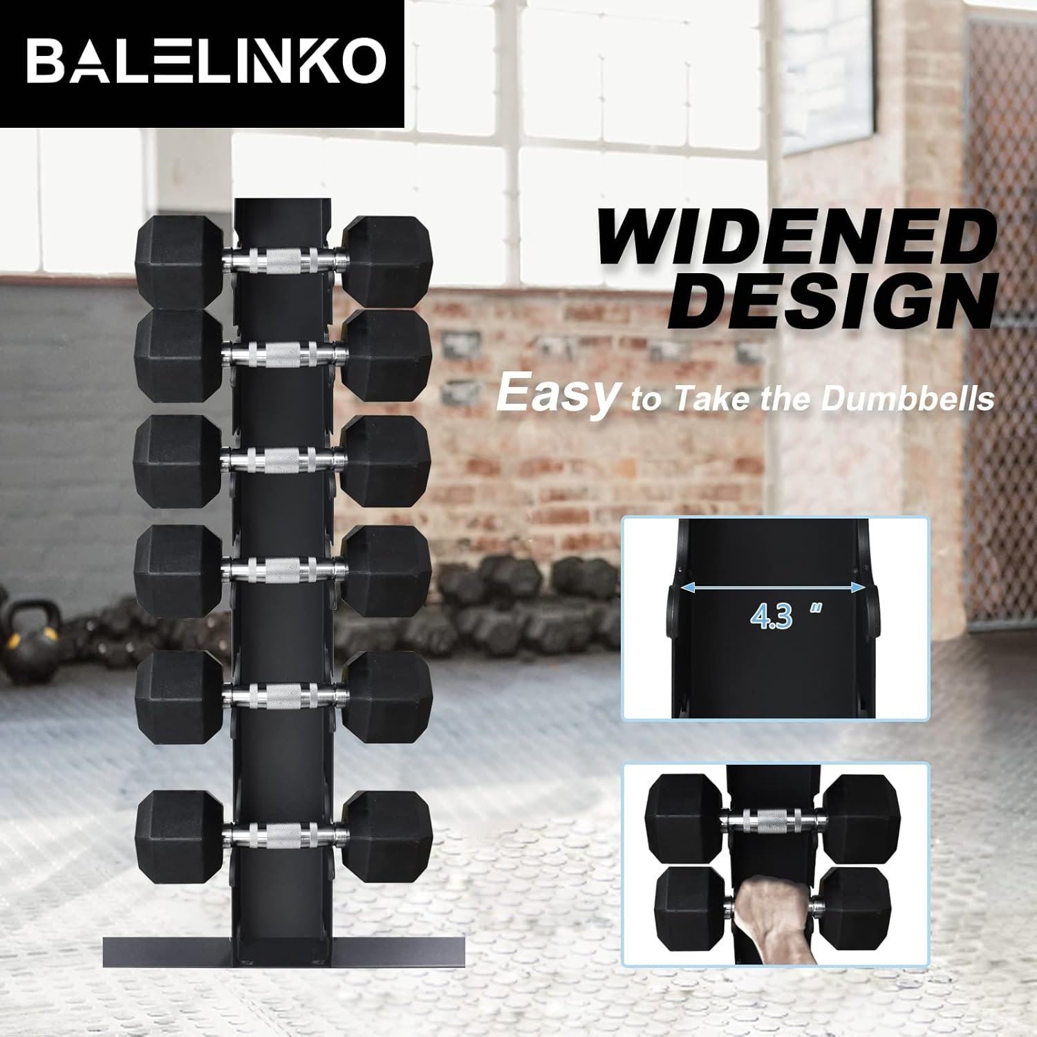 Balelinko Dumbbell Rack Stand,Dumbbell Weight Rack - Image 7
