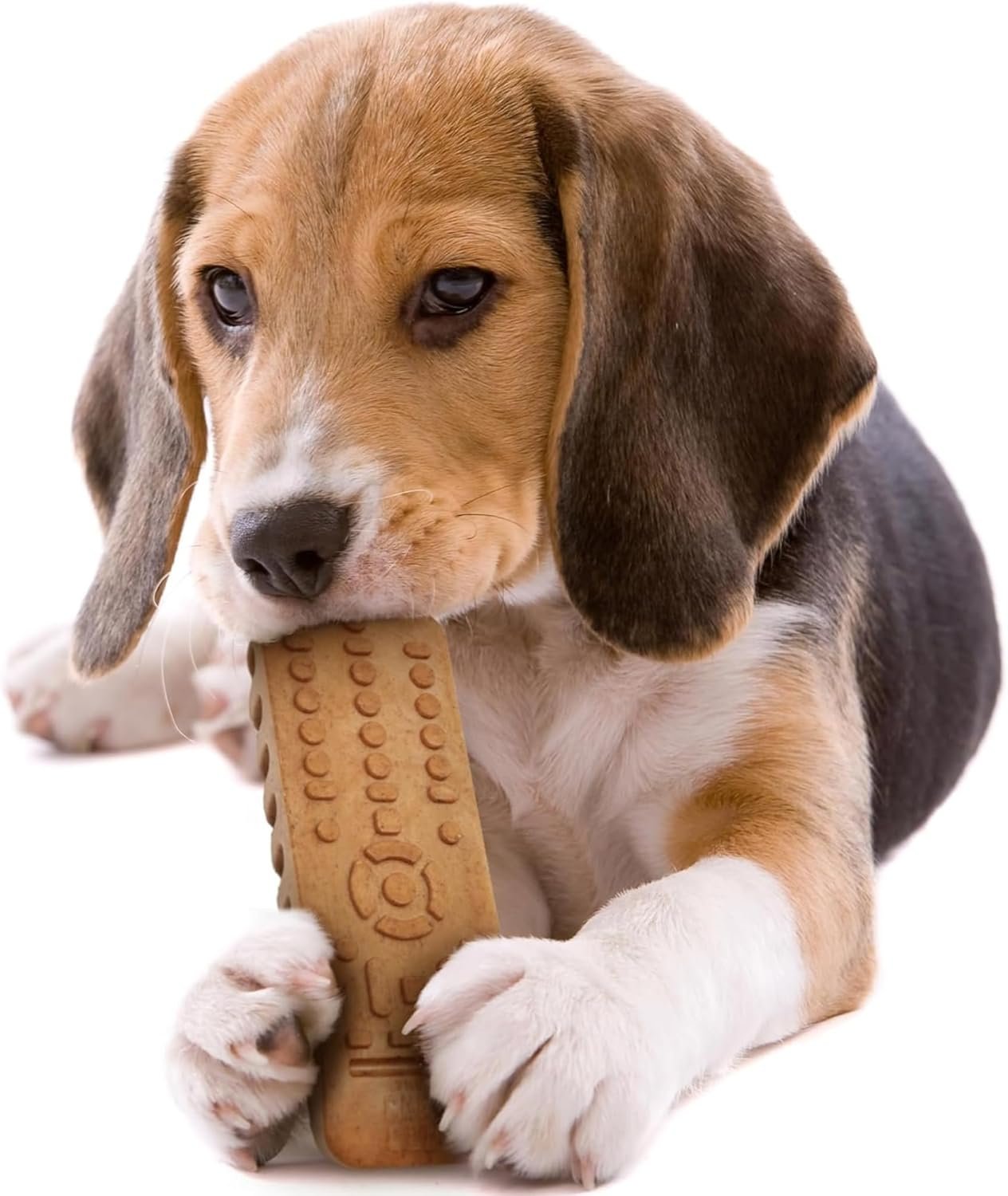 Power Bone Pet Chew Toy for Dogs - Durable, Non Toxic & Pet Safe - Best for Aggressive Chewers, Long Lasting Dental Health, Dog Teeth Cleaning, Dog Life Stages - TV Remote 7" - Image 6