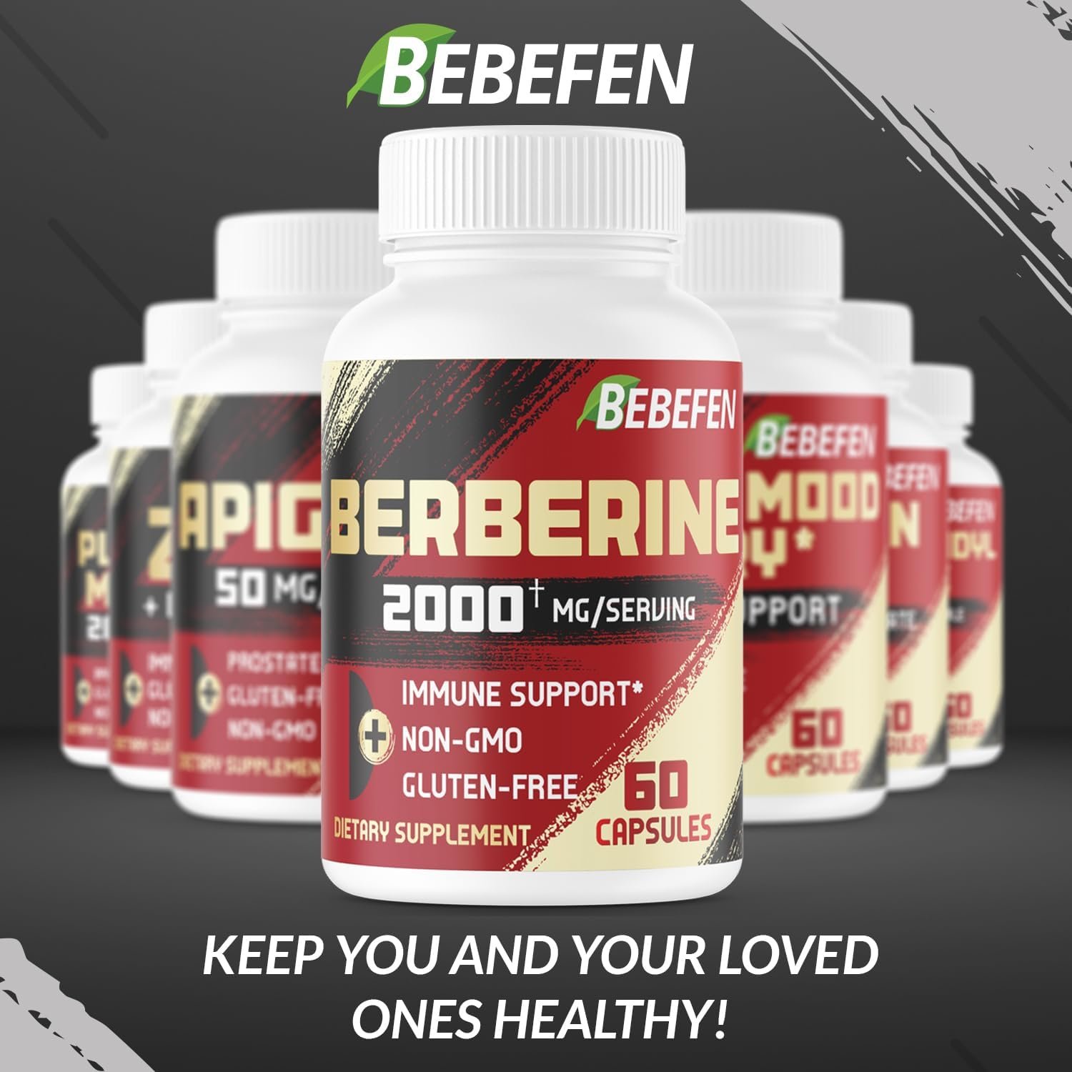 BEBEFEN Berberine HCL Supplement 2000mg - Supports Immune System, Cardiovascular Health - Non GMO | Gluten Free - Image 8