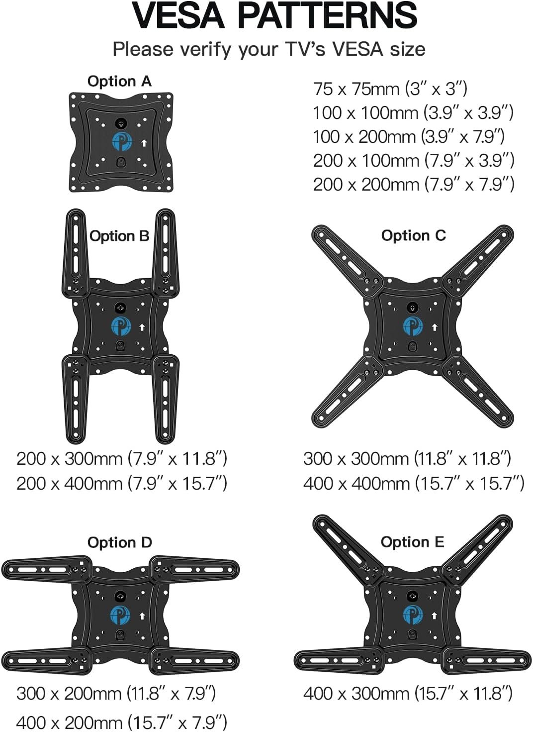Pipishell Full Motion TV Wall Mount for 26-60 inch Flat or Curved TVs up to 77 lbs, TV Bracket Wall Mount with Articulating Arms, Extension, Tilt, Swivel, Leveling, Max VESA 400x400mm, PIMF7 - Image 8