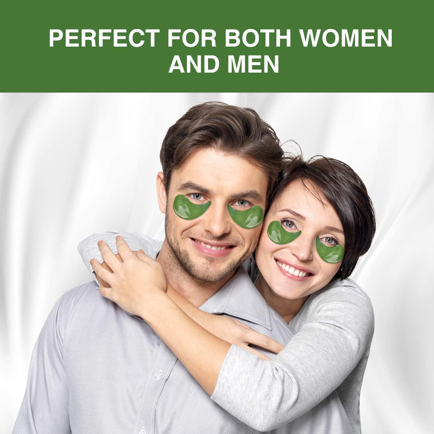 Under Eye Mask, Collagen Eye Mask 60 pcs, Green Tea Extract Under Eye Patches, Eye Mask for Puffy Eyes, Undereye Dark Circles Treatments, Under Eye Pads, Anti-Wrinkle Gel Pads - Image 8