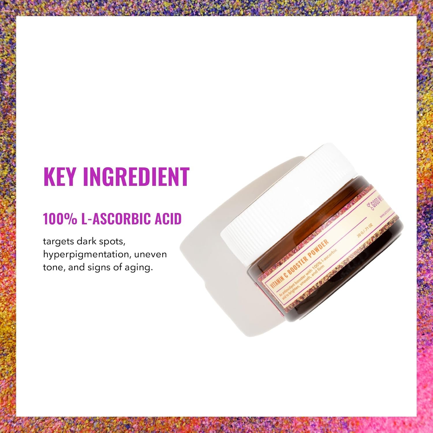 Good Molecules Vitamin C Booster Powder - 100% Pure L-Ascorbic Acid for Firm Skin - Collagen Boosting, Anti-Aging, and Skincare for Face - Image 4