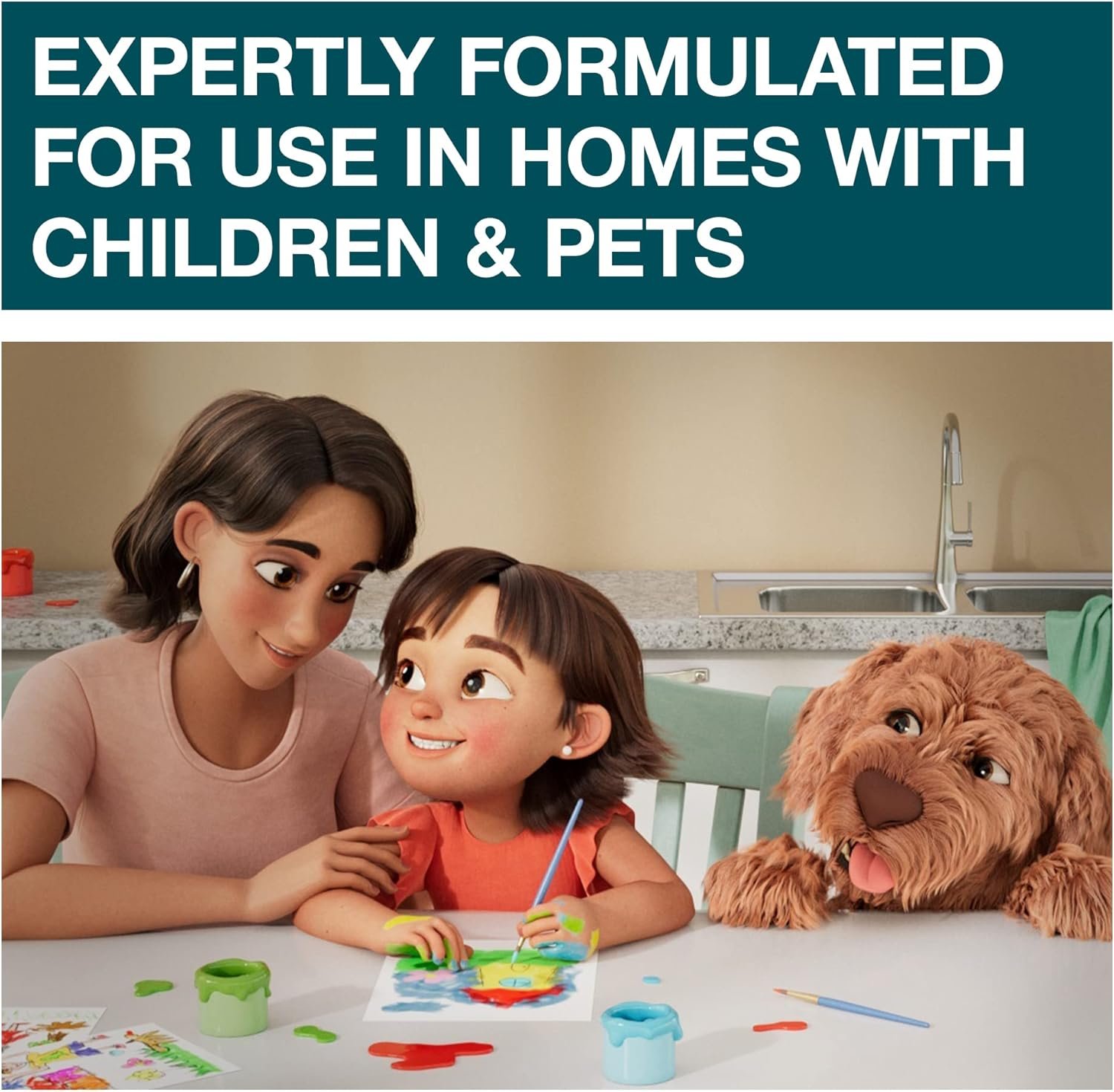 FAMILYGUARD Brand Disinfectant Spray Trigger & Multi Surface Cleaner, Antibacterial Spray, Expertly Formulated for Use In Homes with Children & Pets, Citrus Scent, 32 oz (Pack of 3) - Image 3