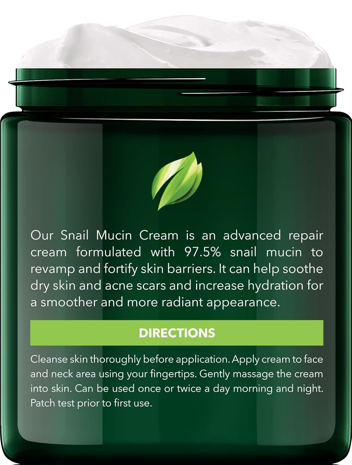 New York Biology Face Cream - 97.5% Korean Snail Mucin - 4 Fl Oz - 100 g - Face Moisturizer for Dry Skin - Skin Care Moisturizing and Hydrating Facial Moisturizer - Image 3