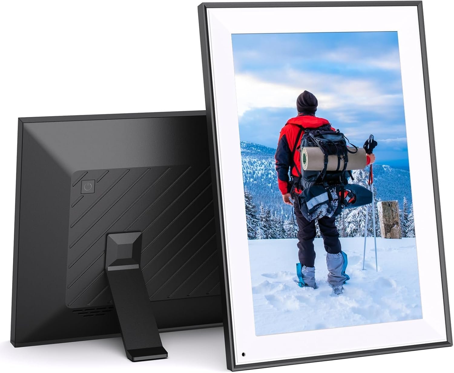 Smart Digital-Photo-Frame 10.1" Digital Picture-Frame - IPS Touch Screen, Auto-Rotate, Slideshow, Load Photo Video from Phone to 32GB Digital Frame Via App Email, Free Cloud Storage, Gift for Mom Dad - Image 2