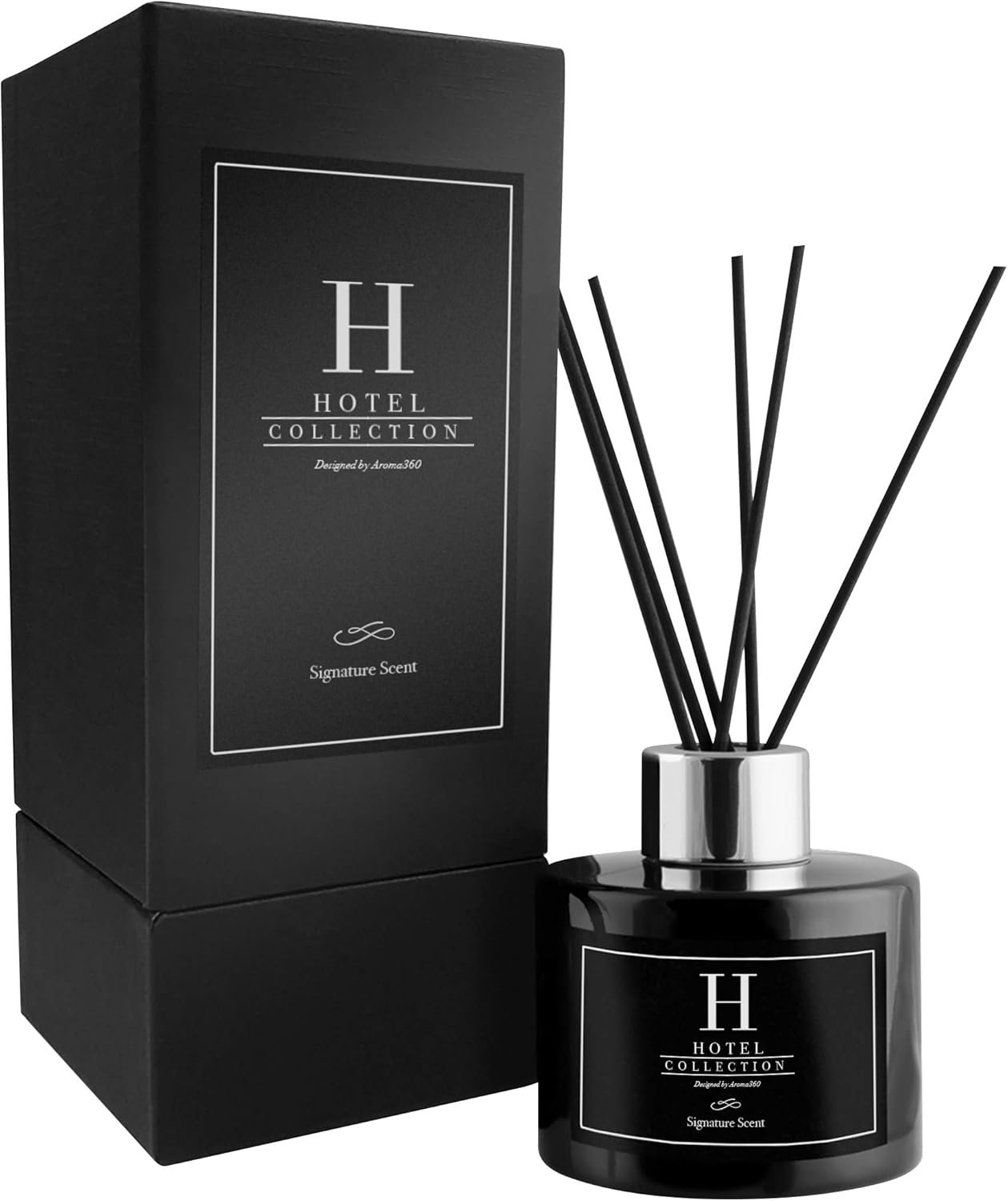 Hotel Collection Midnight in Paris Reed Diffuser Set,Luxury Hotel Inspired Home Diffuser, Lasting 4 Month Longevity, 100mL - Image 2