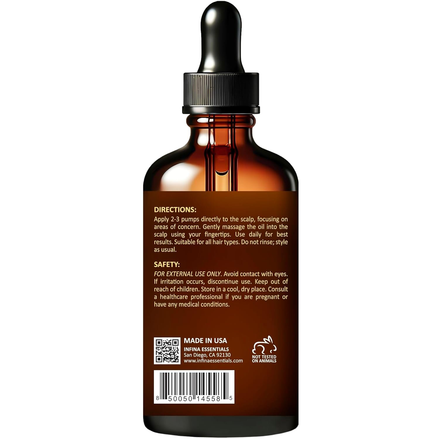 Revitalizing Scalp Serum for Hair Growth with Copper Peptides, Caffeine & Tea Tree Oil - Nourishing Scalp Oil for Itchy Dry Scalp, Detoxifies Build-Up, Deep Hydration for All Hair Types, 2 fl oz - Image 9
