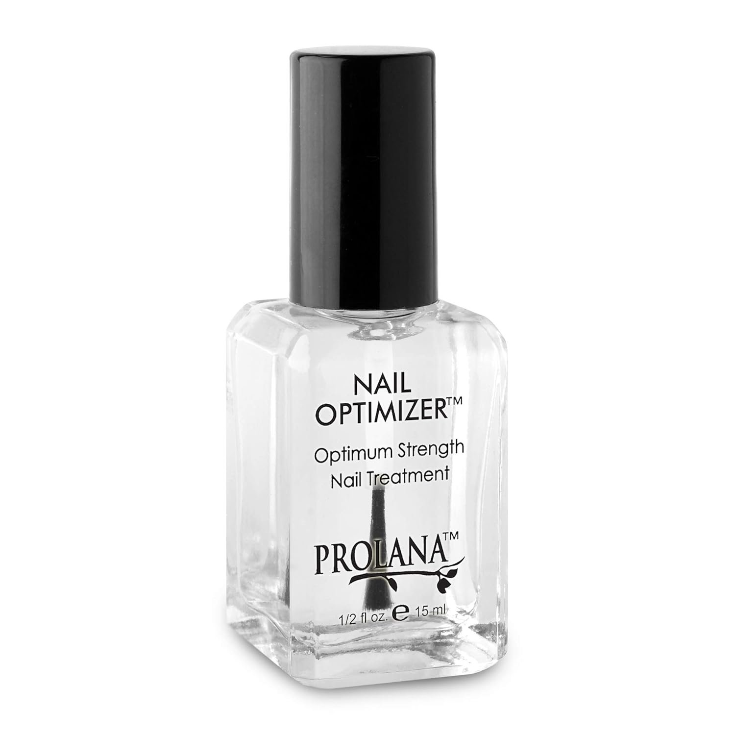 Nail Optimizer, Extra Strong Nail Strengthener Base Coat for Weak and Damaged Nails, Nail Growth & Prevents Nails from Peeling, Brittle Nails, Stops Slipts, Chips & Strengthens Nails, 0.5 oz - Image 2